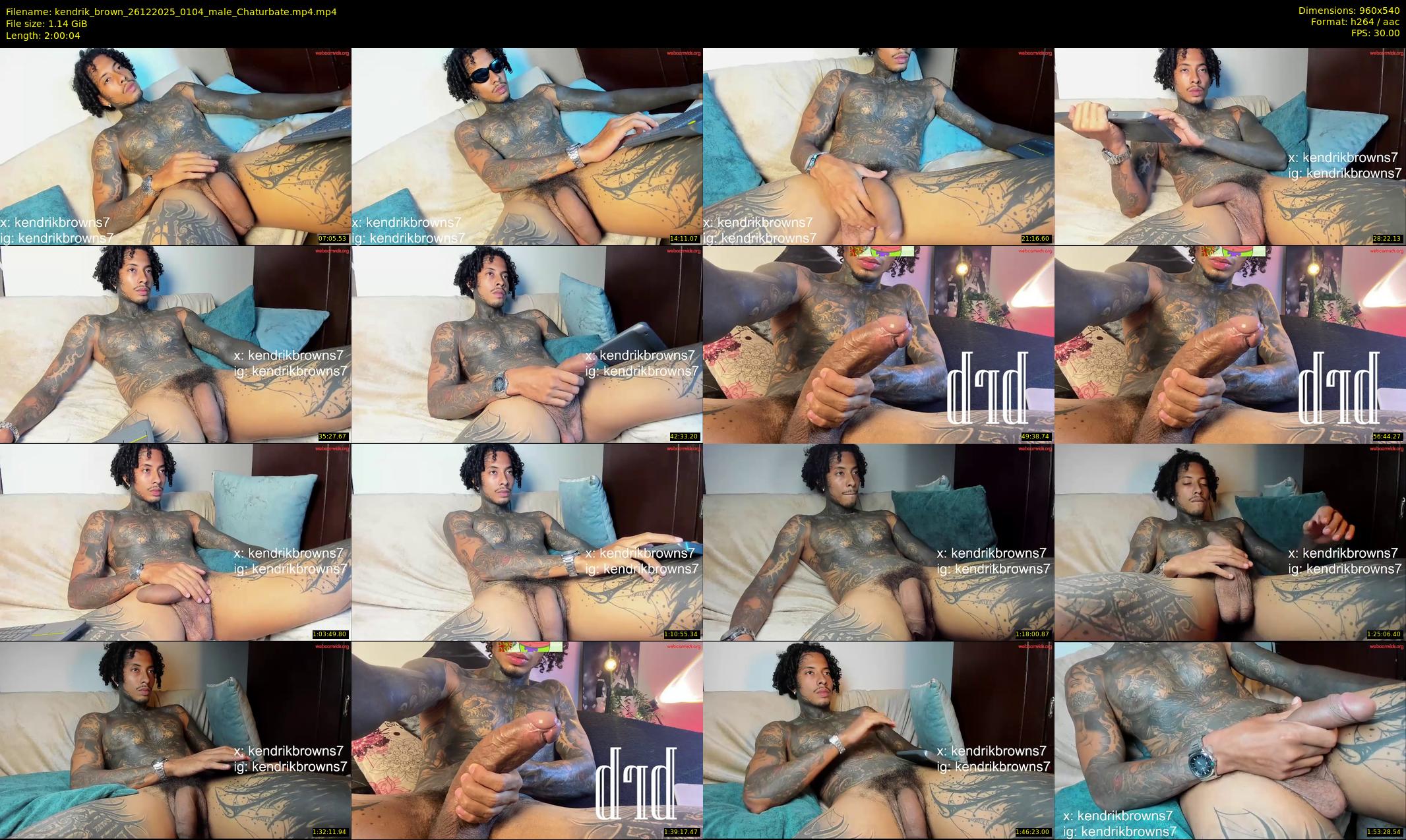 kendrik_brown — 121 minute Chaturbate male cam show recording, 480p, Dec 26, 2025