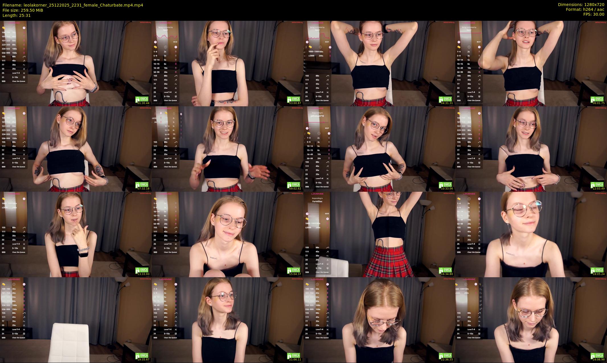 leolakorner — 26 minute Chaturbate female cam show recording, 720p, Dec 25, 2025