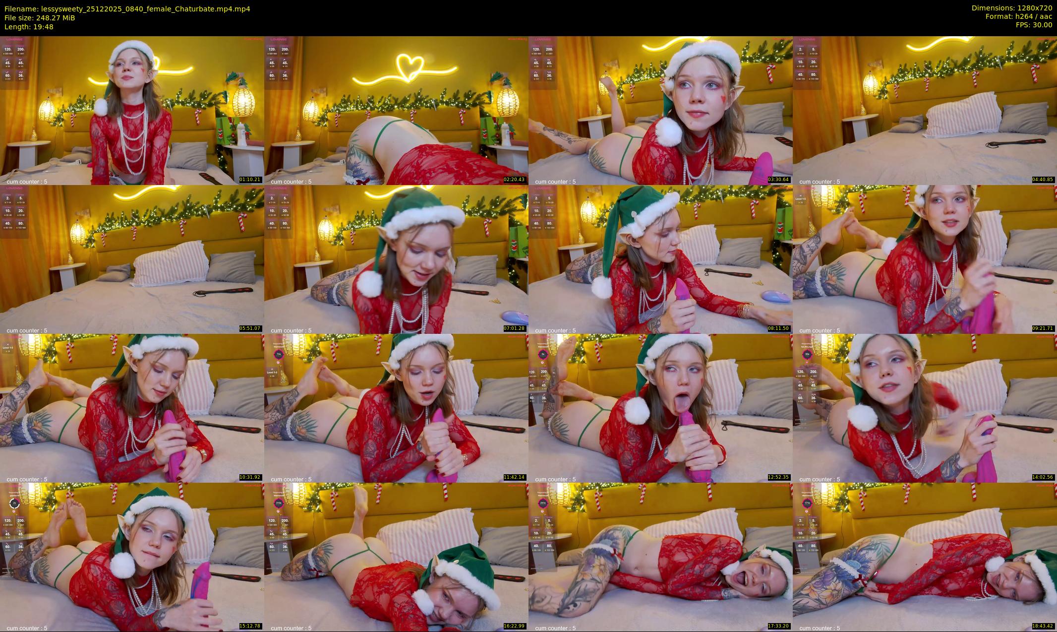lessysweety — 20 minute Chaturbate female cam show recording, 720p, Dec 25, 2025