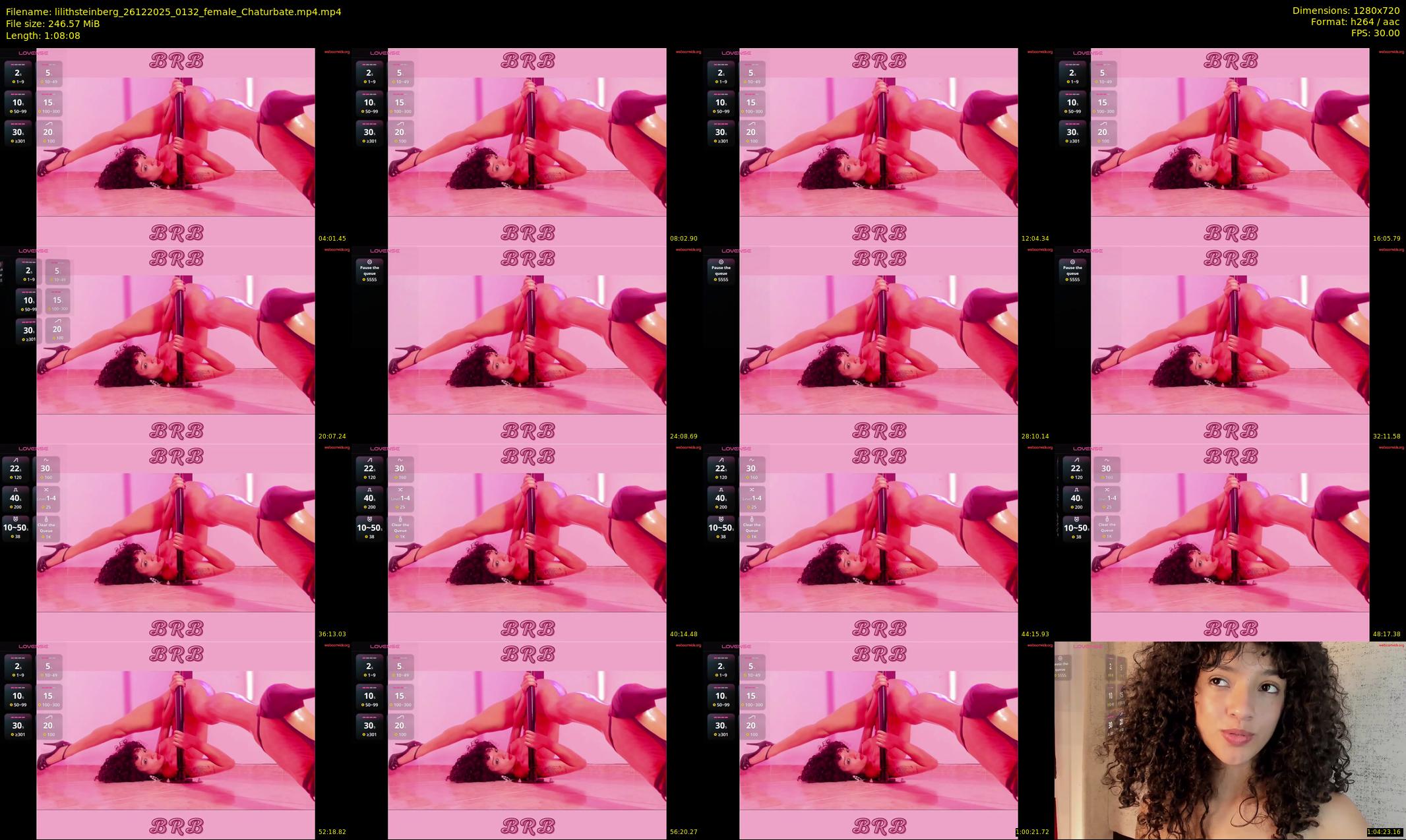 lilithsteinberg — 69 minute Chaturbate female cam show recording, 720p, Dec 26, 2025