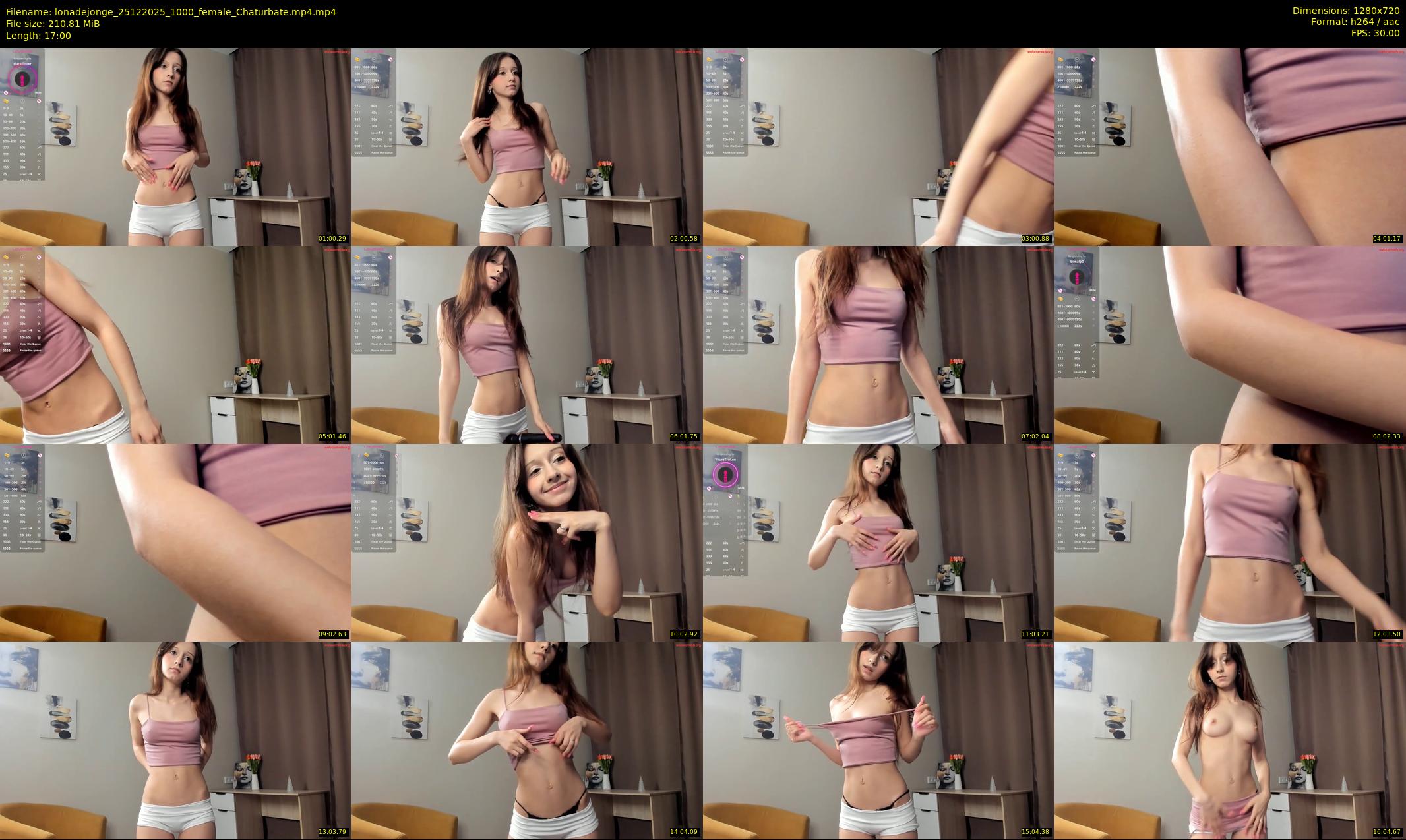 lonadejonge — 17 minute Chaturbate female cam show recording, 720p, Dec 25, 2025