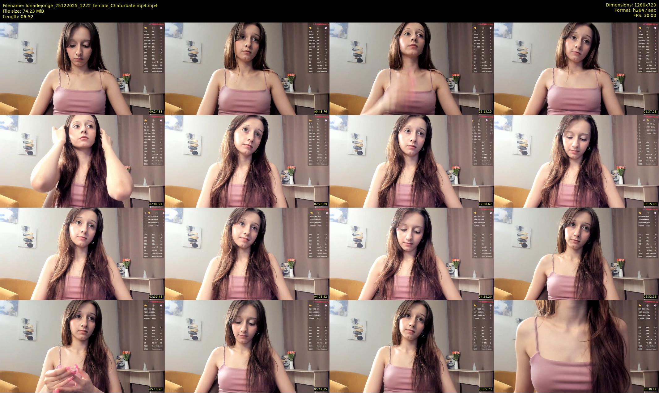 lonadejonge — 7 minute Chaturbate female cam show recording, 720p, Dec 25, 2025