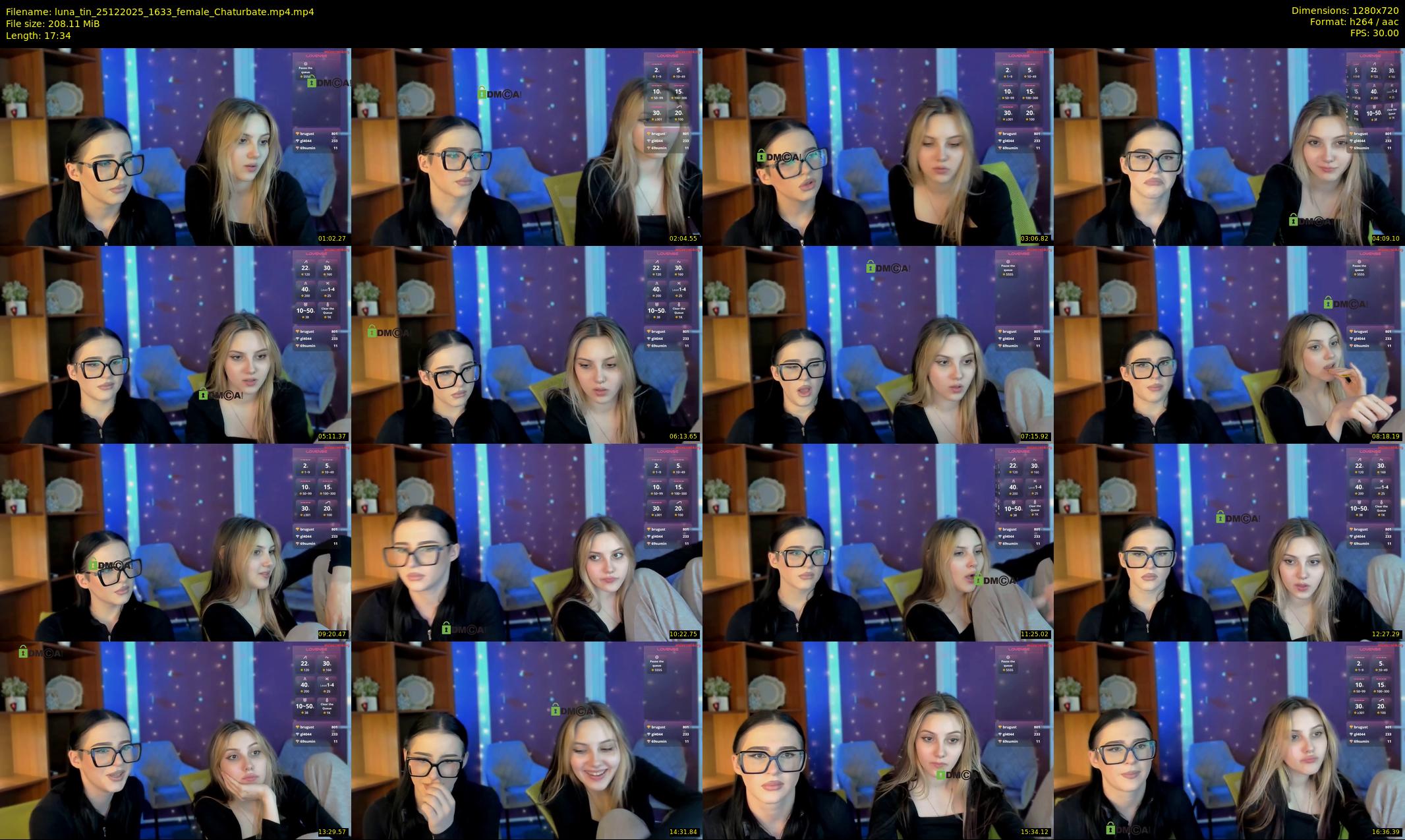 luna_tin — 18 minute Chaturbate couple cam show recording, 720p, Dec 25, 2025