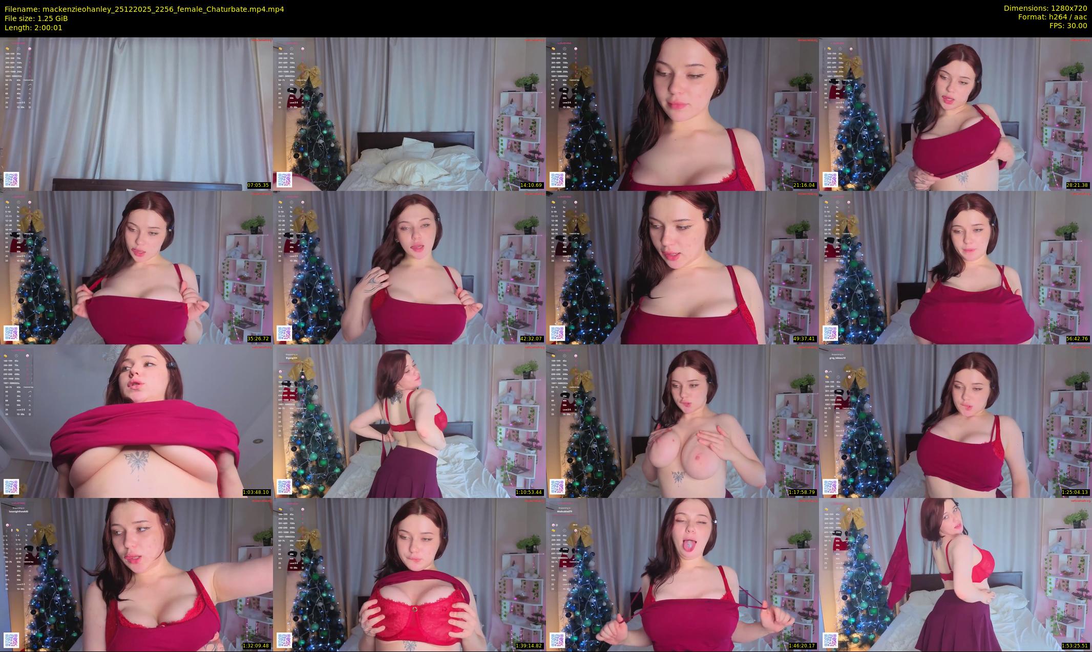 mackenzieohanley — 121 minute Chaturbate female cam show recording, 720p, Dec 25, 2025
