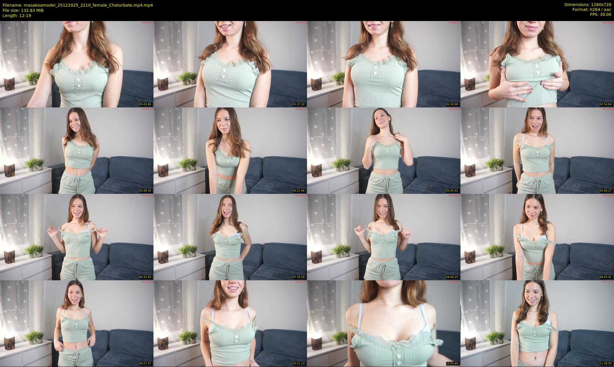 masakoamodei — 13 minute Chaturbate female cam show recording, 720p, Dec 25, 2025