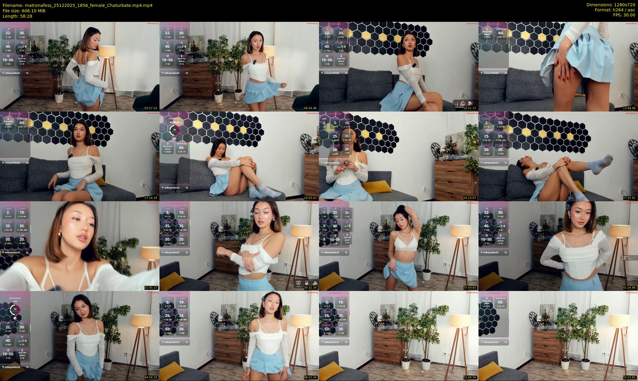 matronafess — 59 minute Chaturbate female cam show recording, 720p, Dec 25, 2025
