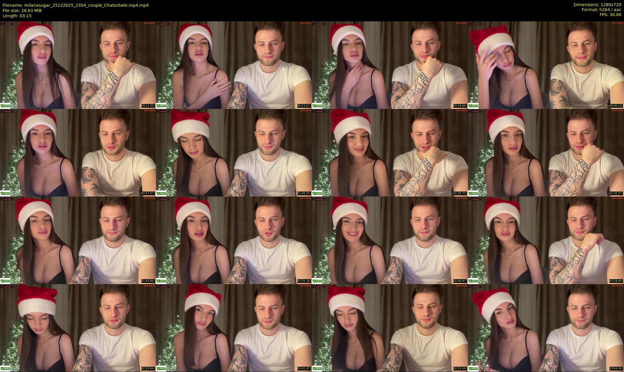 milanasugar — 4 minute Chaturbate couple cam show recording, 720p, Dec 25, 2025