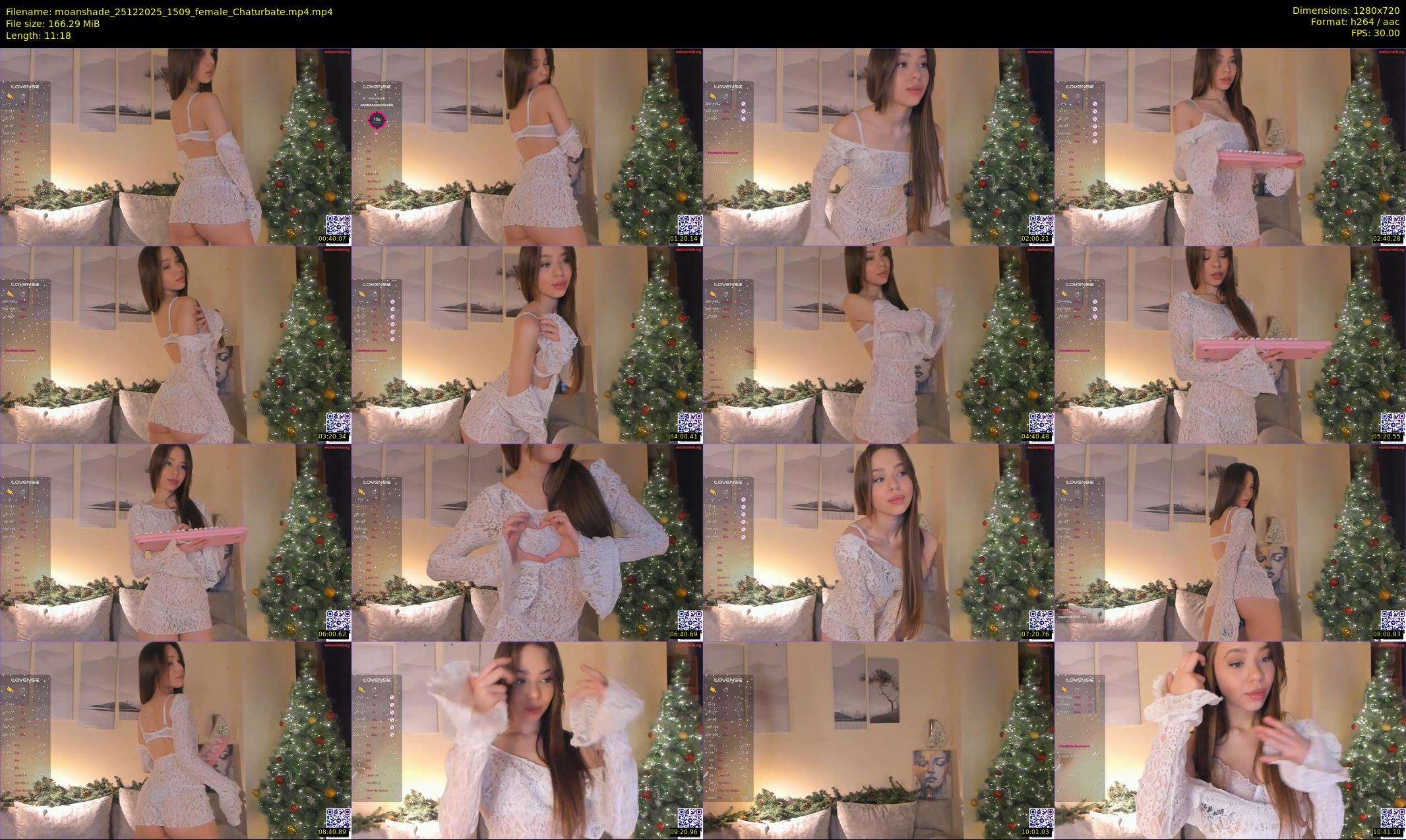 moanshade — 12 minute Chaturbate female cam show recording, 720p, Dec 25, 2025