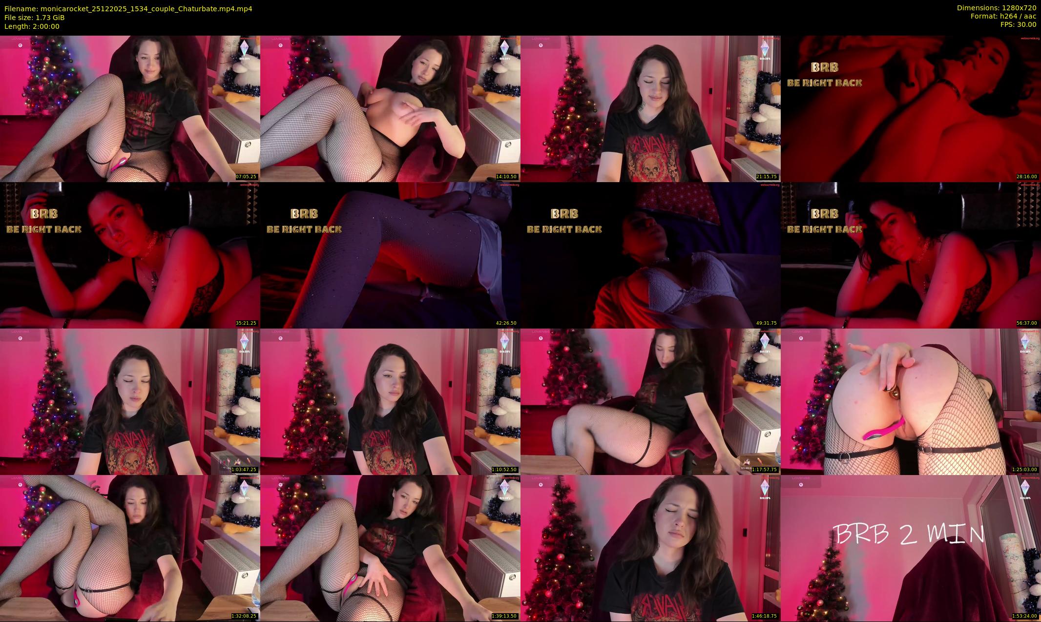 monicarocket — 120 minute Chaturbate female cam show recording, 720p, Dec 25, 2025