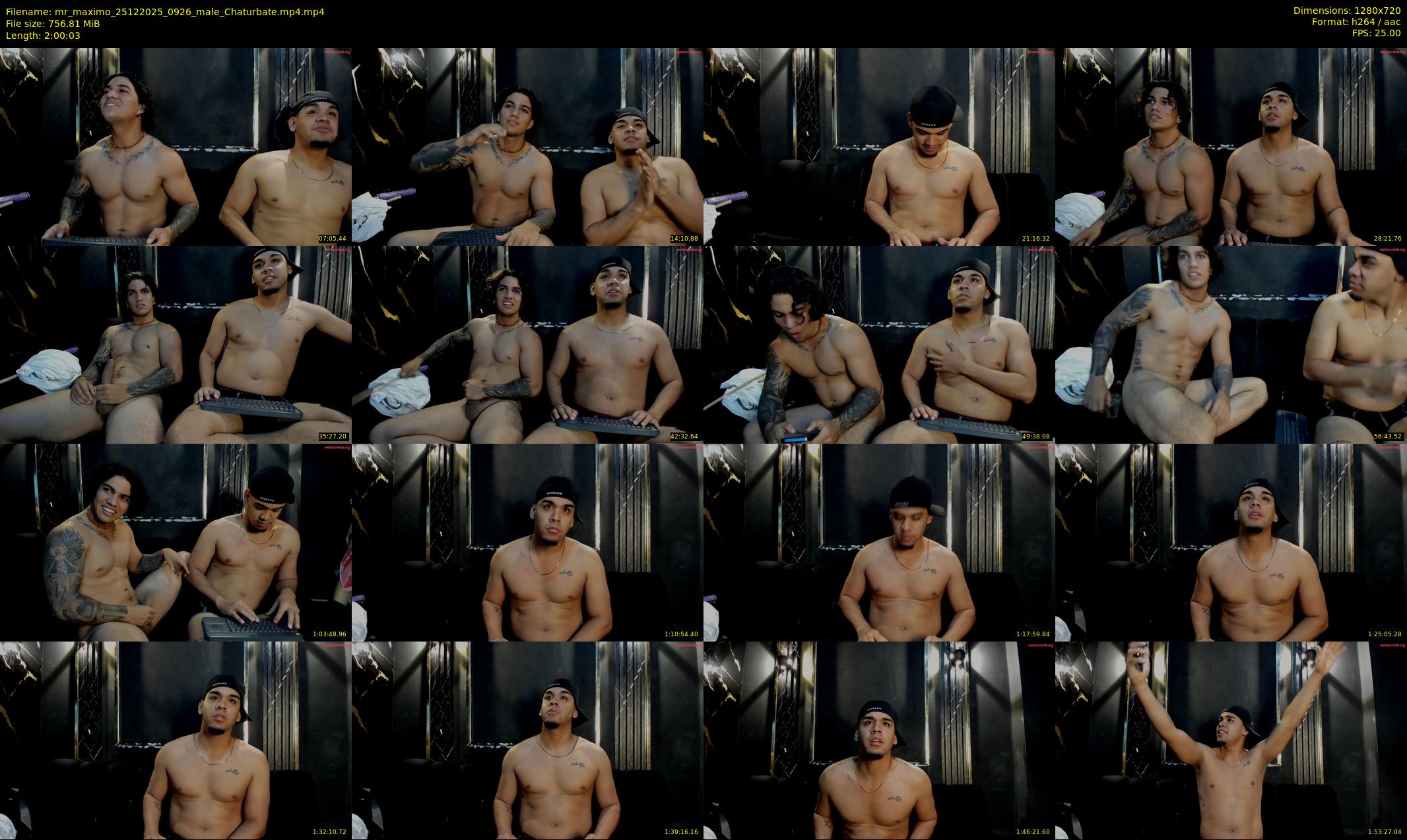 mr_maximo — 121 minute Chaturbate male cam show recording, 720p, Dec 25, 2025