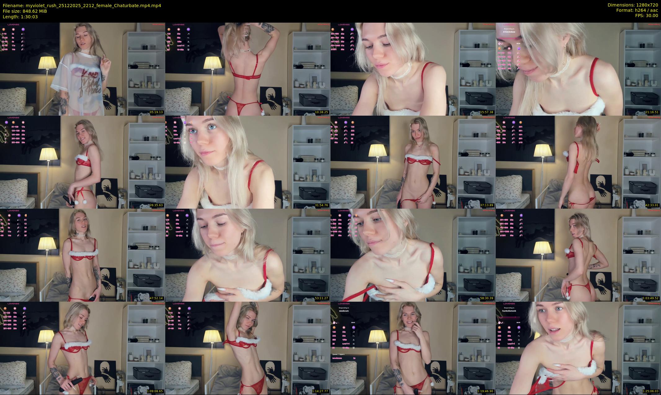 myviolet_rush — 91 minute Chaturbate female cam show recording, 720p, Dec 25, 2025