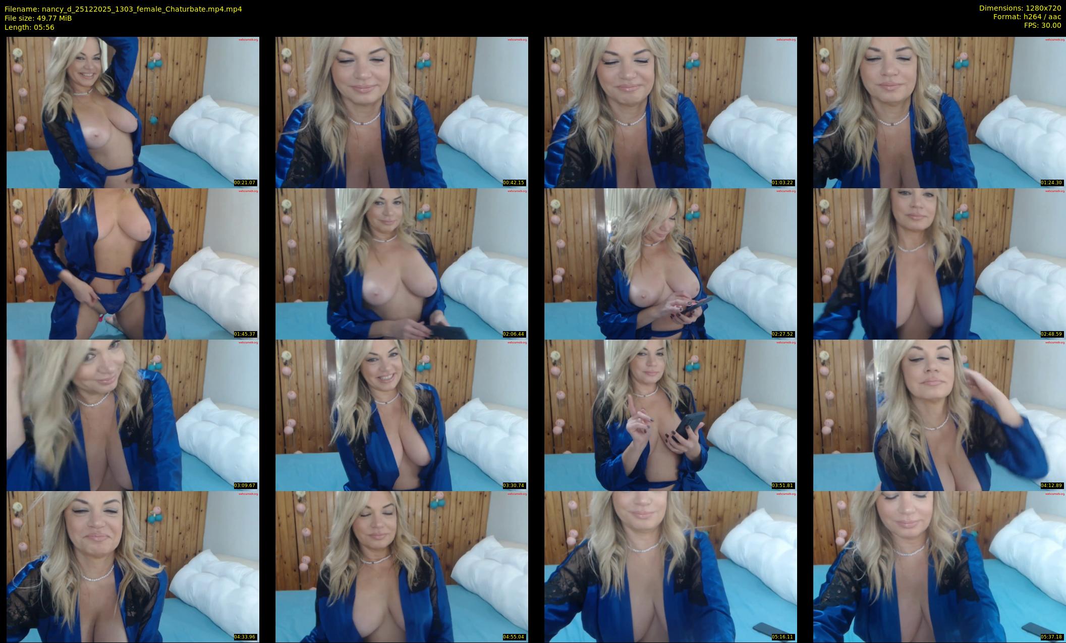 nancy_d — 6 minute Chaturbate female cam show recording, 720p, Dec 25, 2025