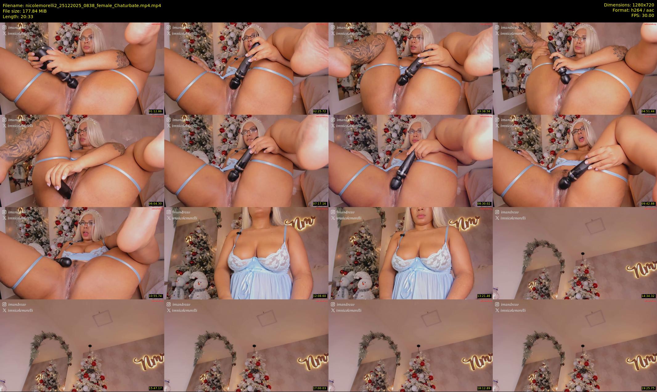 nicolemorelli2 — 21 minute Chaturbate female cam show recording, 720p, Dec 25, 2025