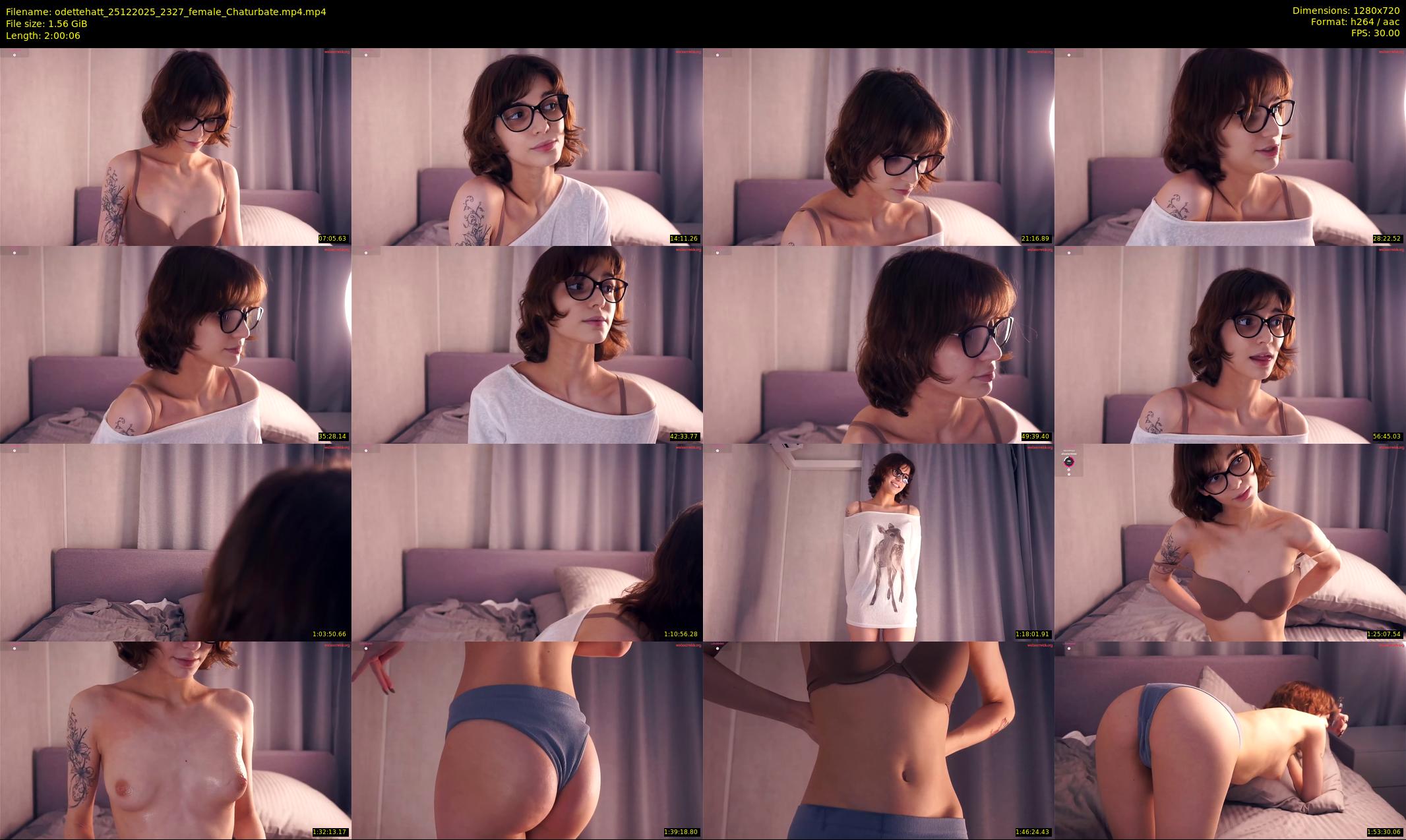 odettehatt — 121 minute Chaturbate female cam show recording, 720p, Dec 25, 2025