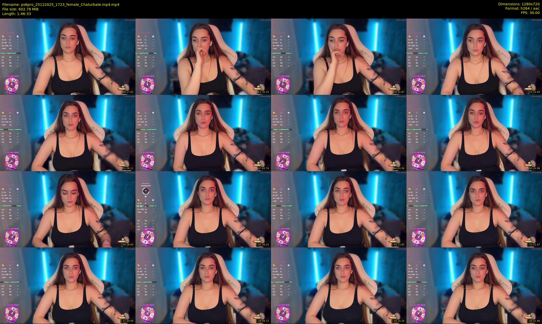 ps6pro — 107 minute Chaturbate female cam show recording, 720p, Dec 25, 2025