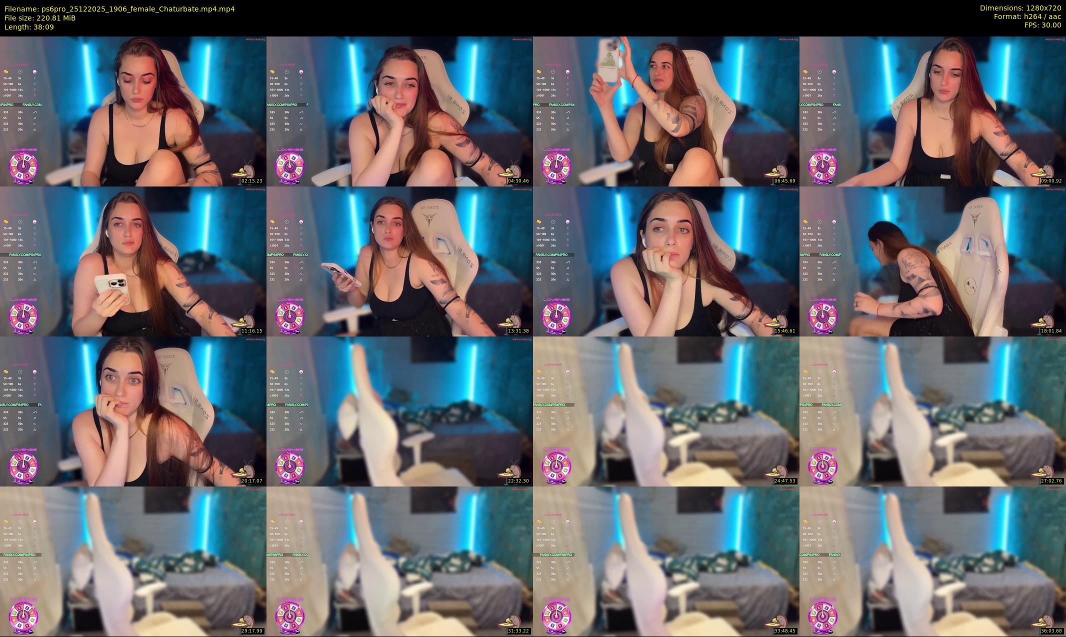 ps6pro — 39 minute Chaturbate female cam show recording, 720p, Dec 25, 2025
