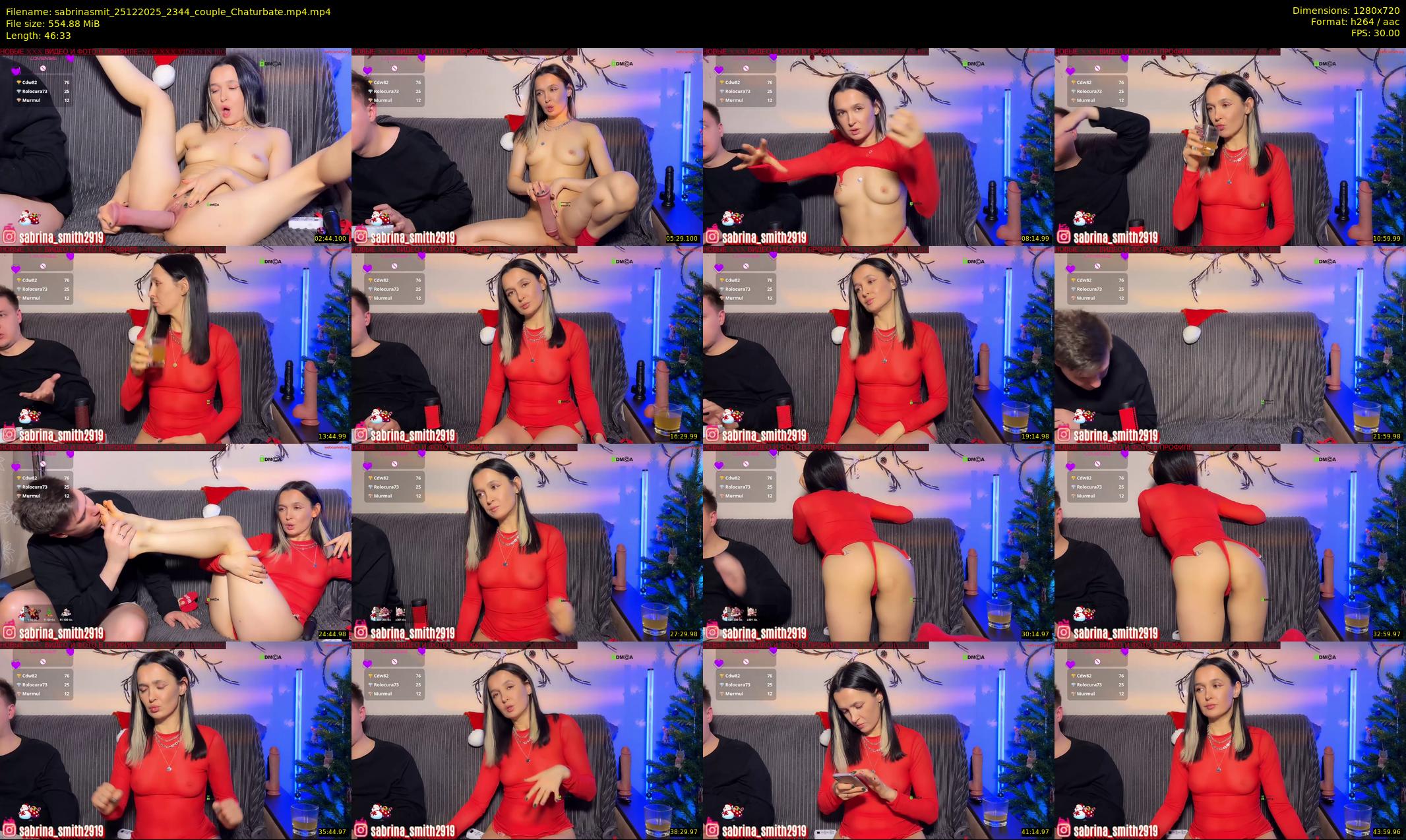 sabrinasmit — 47 minute Chaturbate couple cam show recording, 720p, Dec 25, 2025