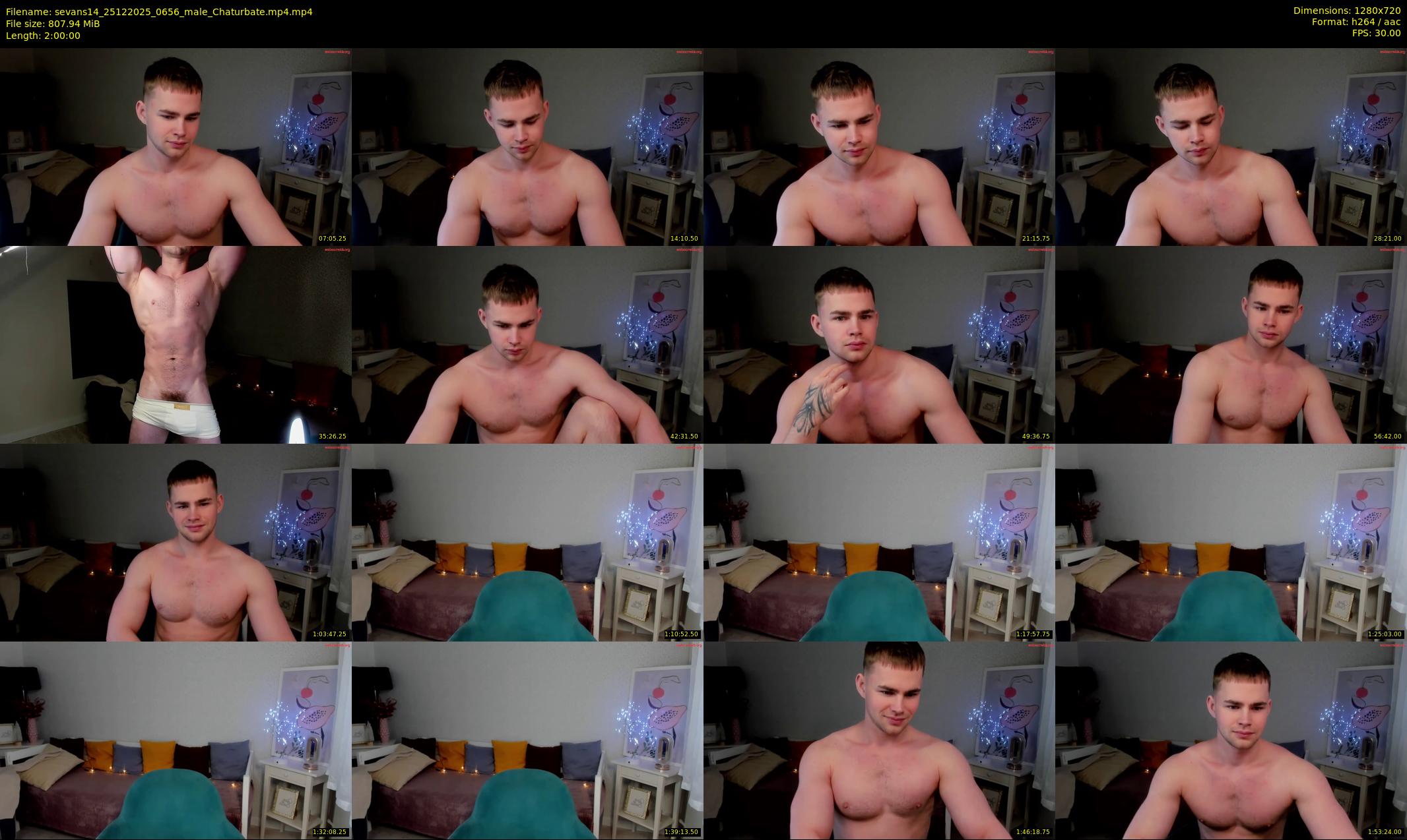 sevans14 — 120 minute Chaturbate male cam show recording, 720p, Dec 25, 2025