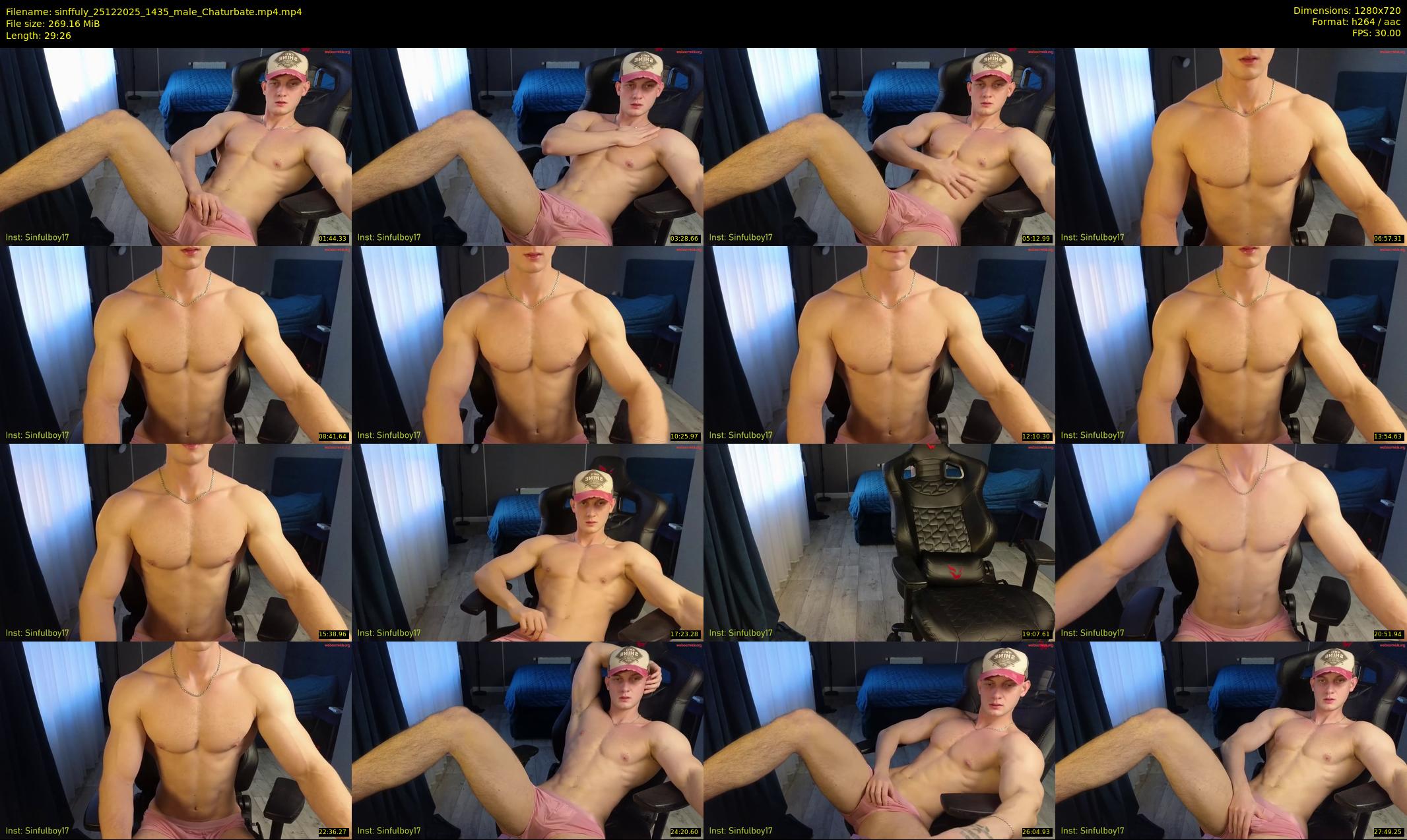 sinffuly — 30 minute Chaturbate male cam show recording, 720p, Dec 25, 2025