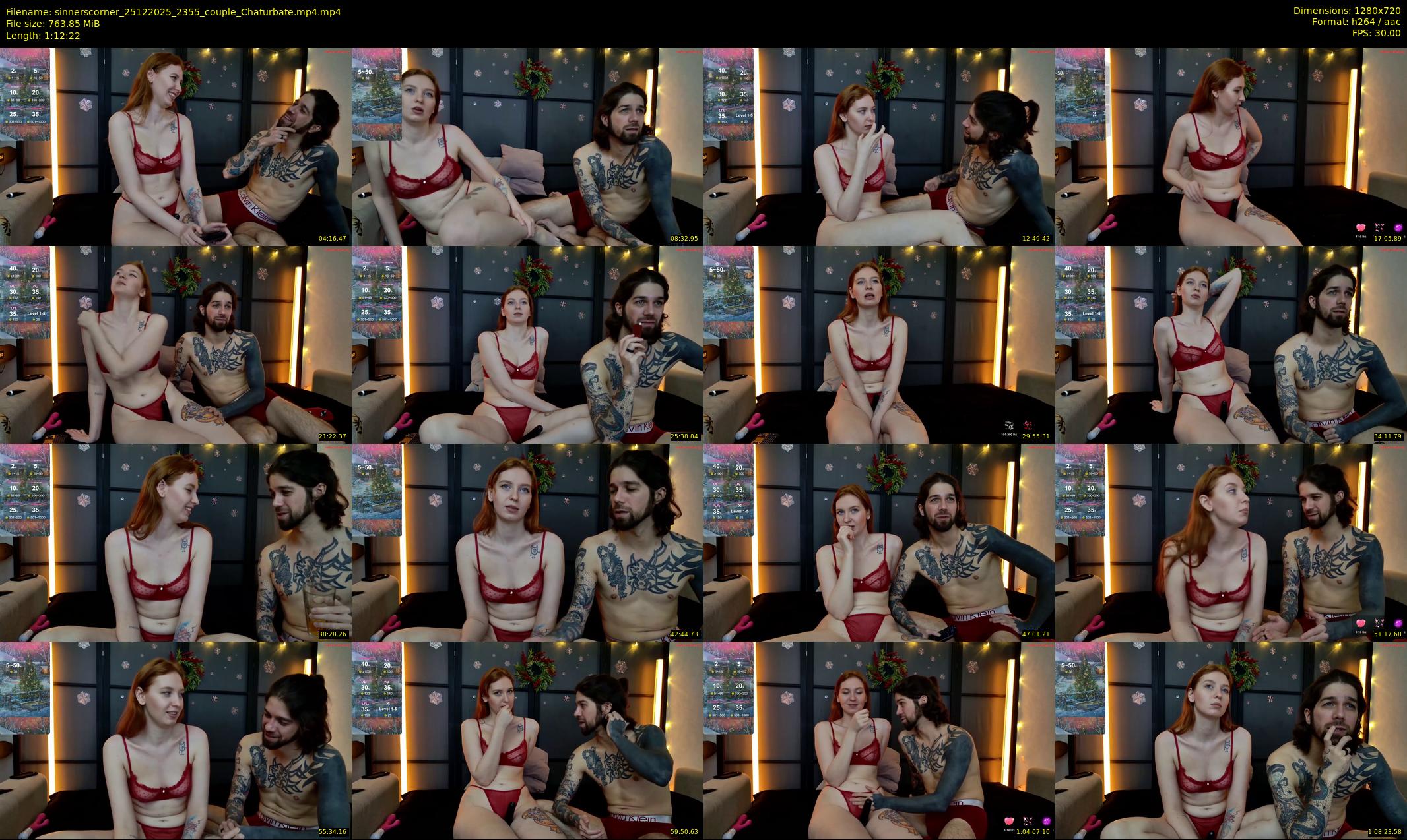 sinnerscorner — 73 minute Chaturbate couple cam show recording, 720p, Dec 25, 2025