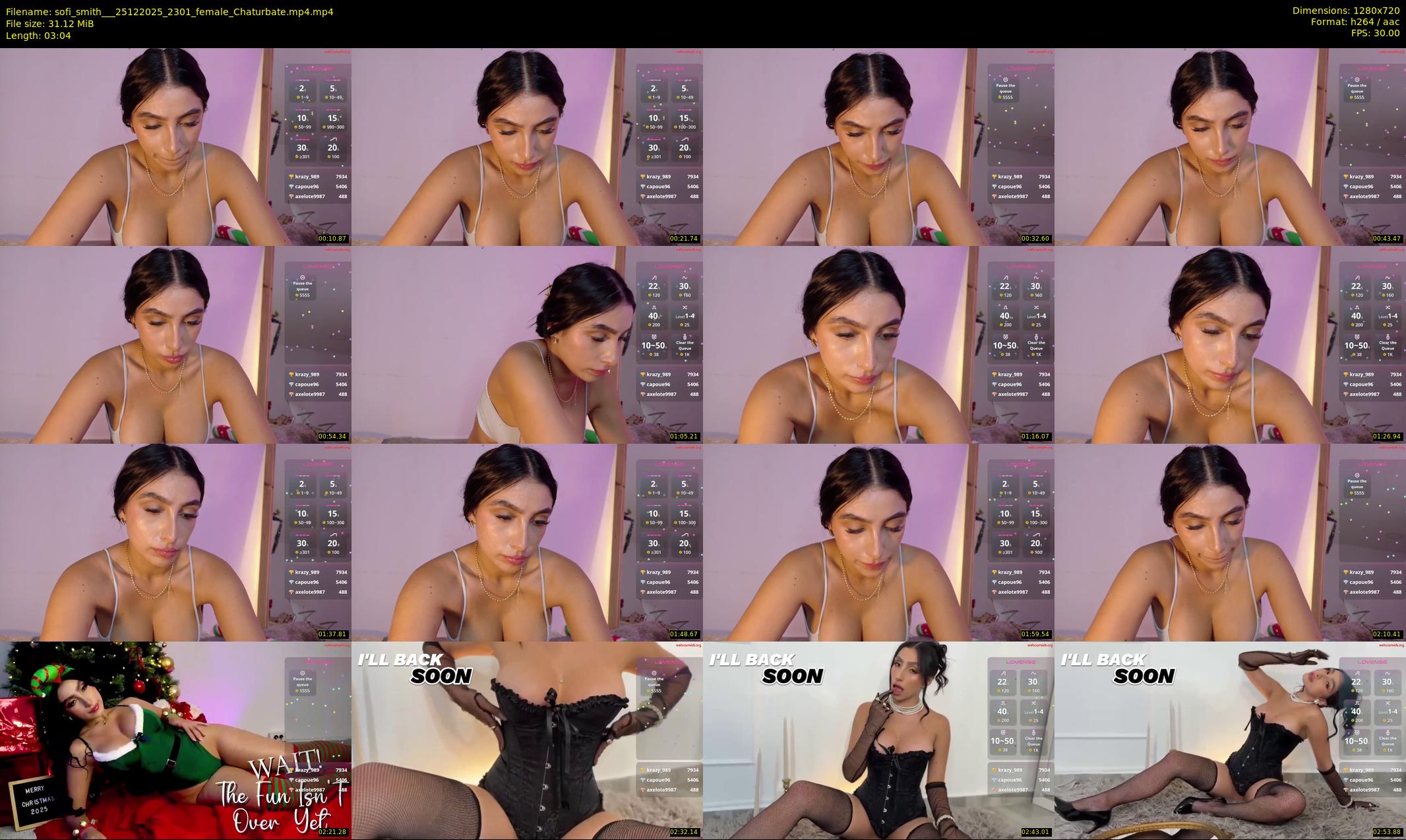 sofi_smith__ — 4 minute Chaturbate female cam show recording, 720p, Dec 25, 2025