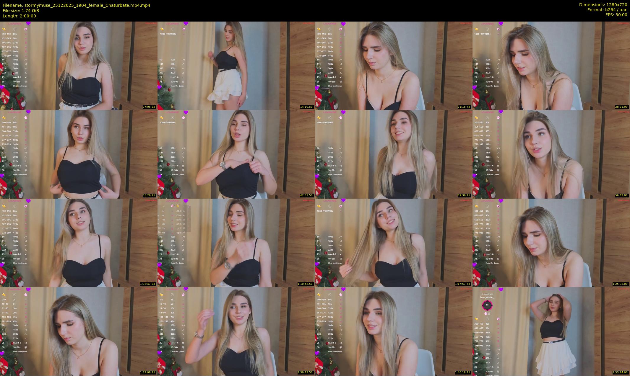 stormymuse — 120 minute Chaturbate female cam show recording, 720p, Dec 25, 2025