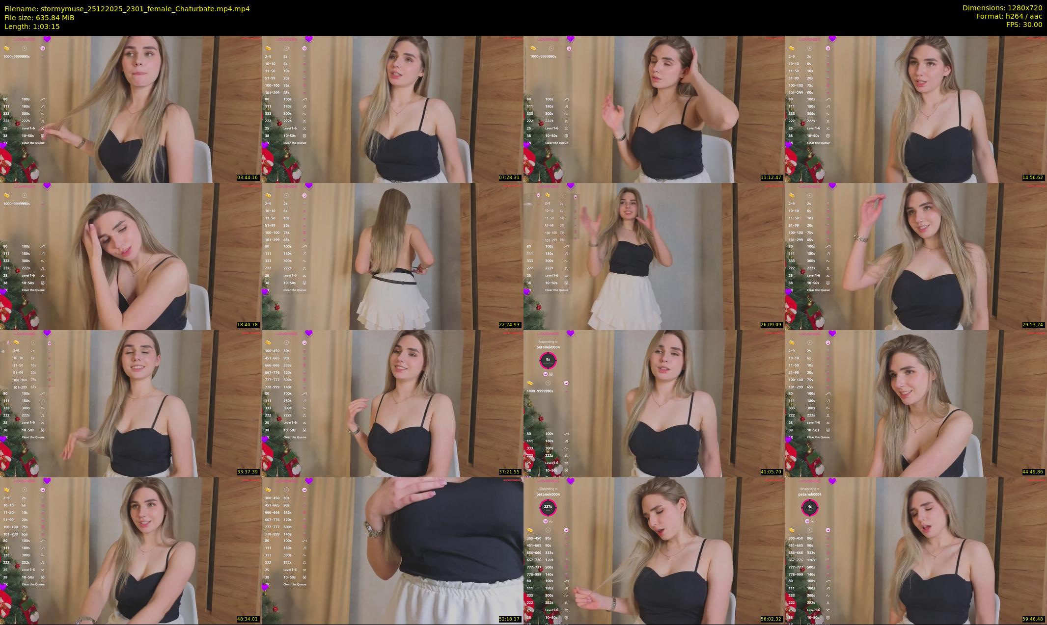 stormymuse — 64 minute Chaturbate female cam show recording, 720p, Dec 25, 2025