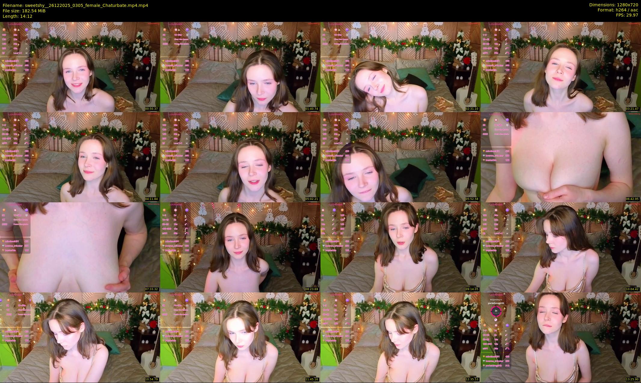 sweetshy_ — 15 minute Chaturbate female cam show recording, 720p, Dec 26, 2025