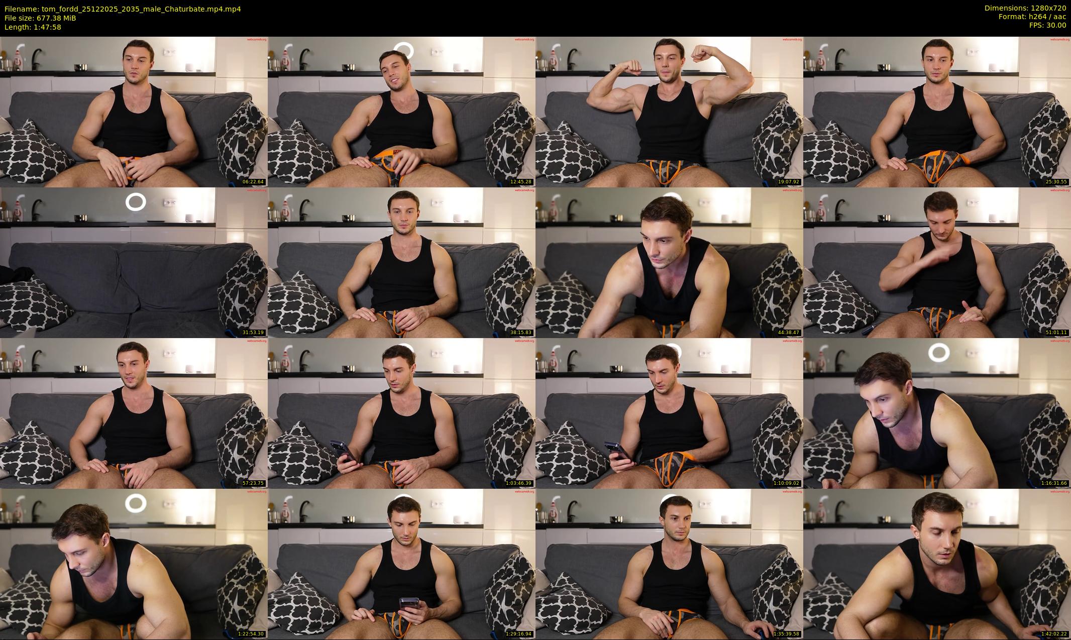 tom_fordd — 108 minute Chaturbate male cam show recording, 720p, Dec 25, 2025