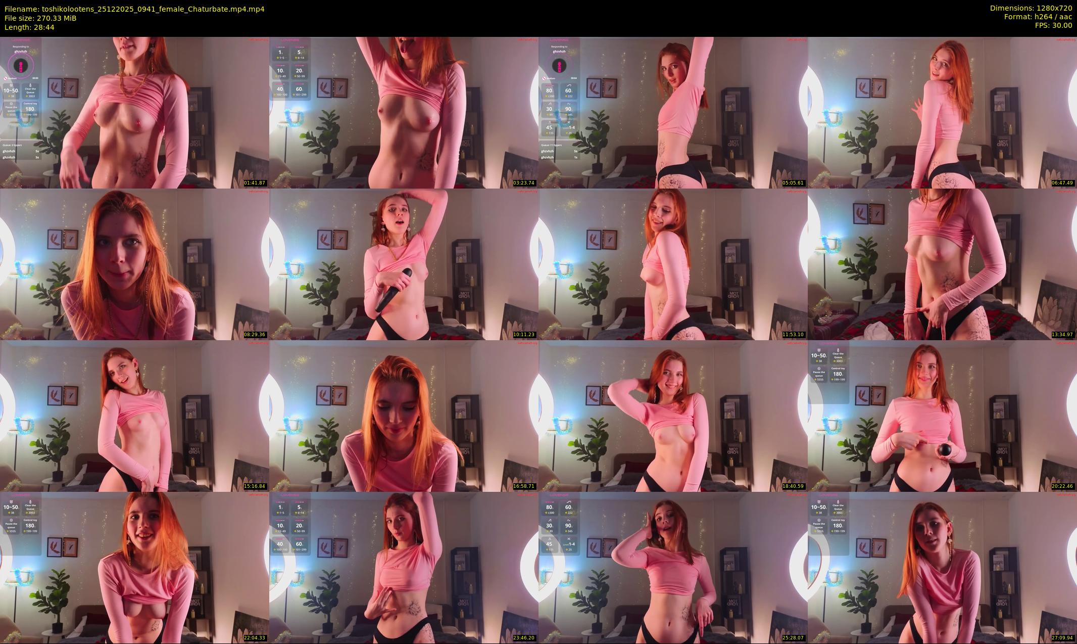 toshikolootens — 29 minute Chaturbate female cam show recording, 720p, Dec 25, 2025