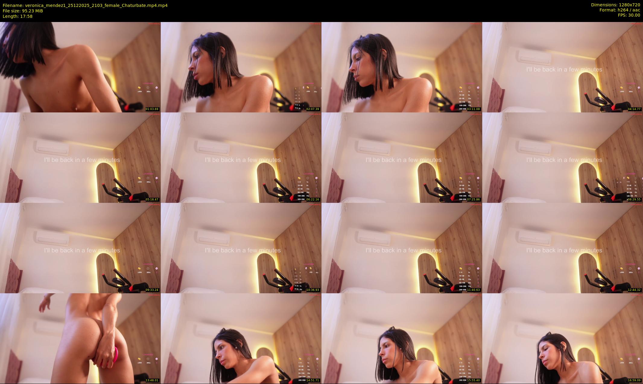 veronica_mendez1 — 18 minute Chaturbate female cam show recording, 720p, Dec 25, 2025