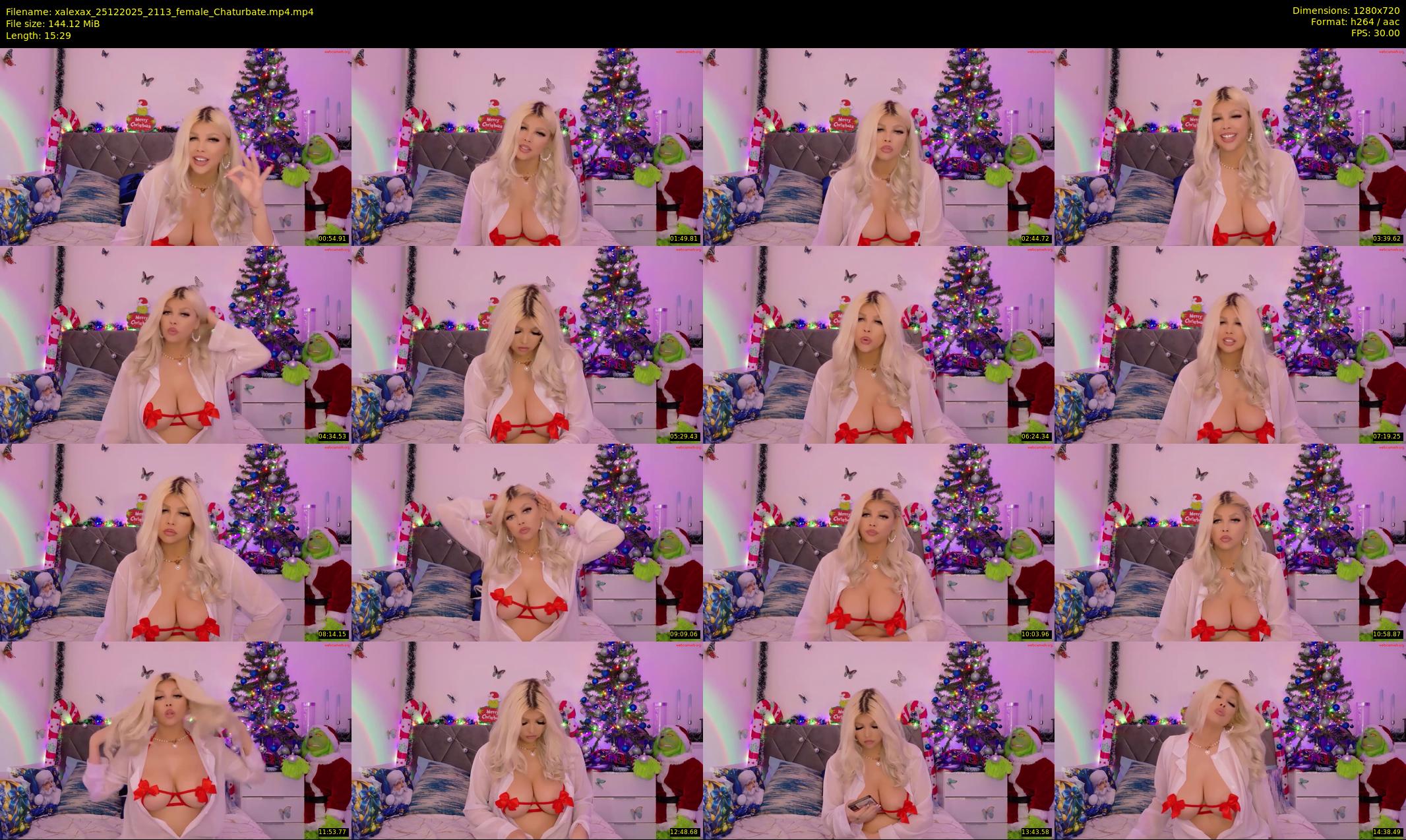 xalexax — 16 minute Chaturbate female cam show recording, 720p, Dec 25, 2025