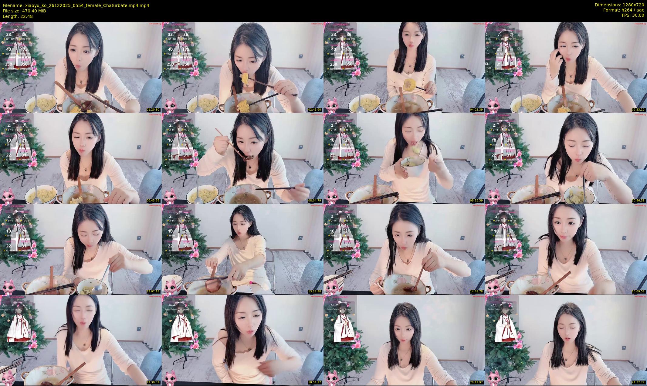xiaoyu_ko — 23 minute Chaturbate female cam show recording, 720p, Dec 26, 2025