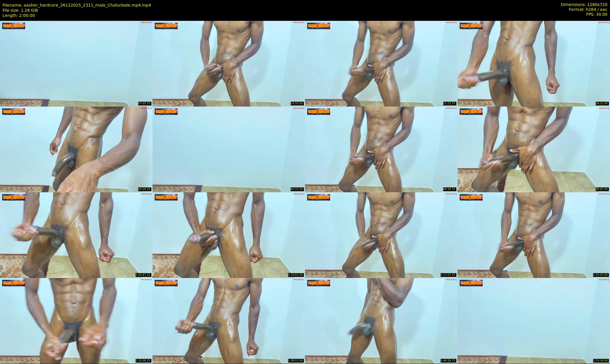 aasher_hardcore — 120 minute Chaturbate male cam show recording, 720p, Dec 26, 2025