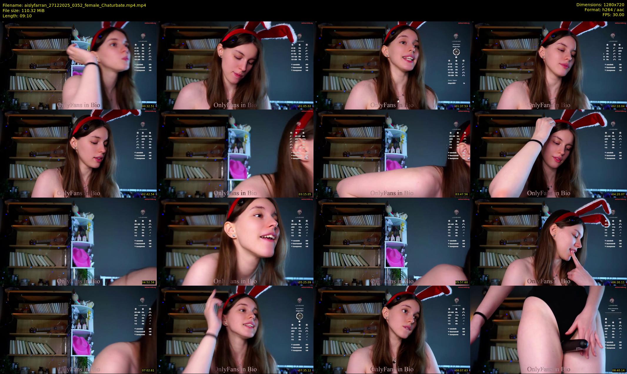 aislyfarran — 10 minute Chaturbate female cam show recording, 720p, Dec 27, 2025