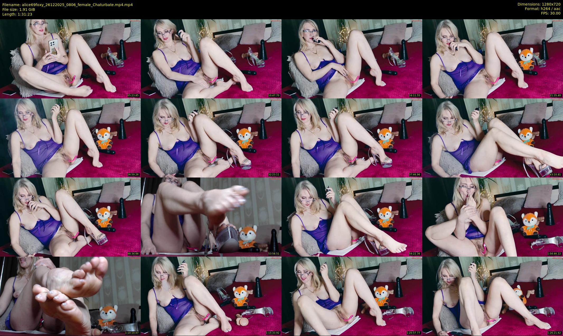 alice69foxy — 92 minute Chaturbate female cam show recording, 720p, Dec 26, 2025