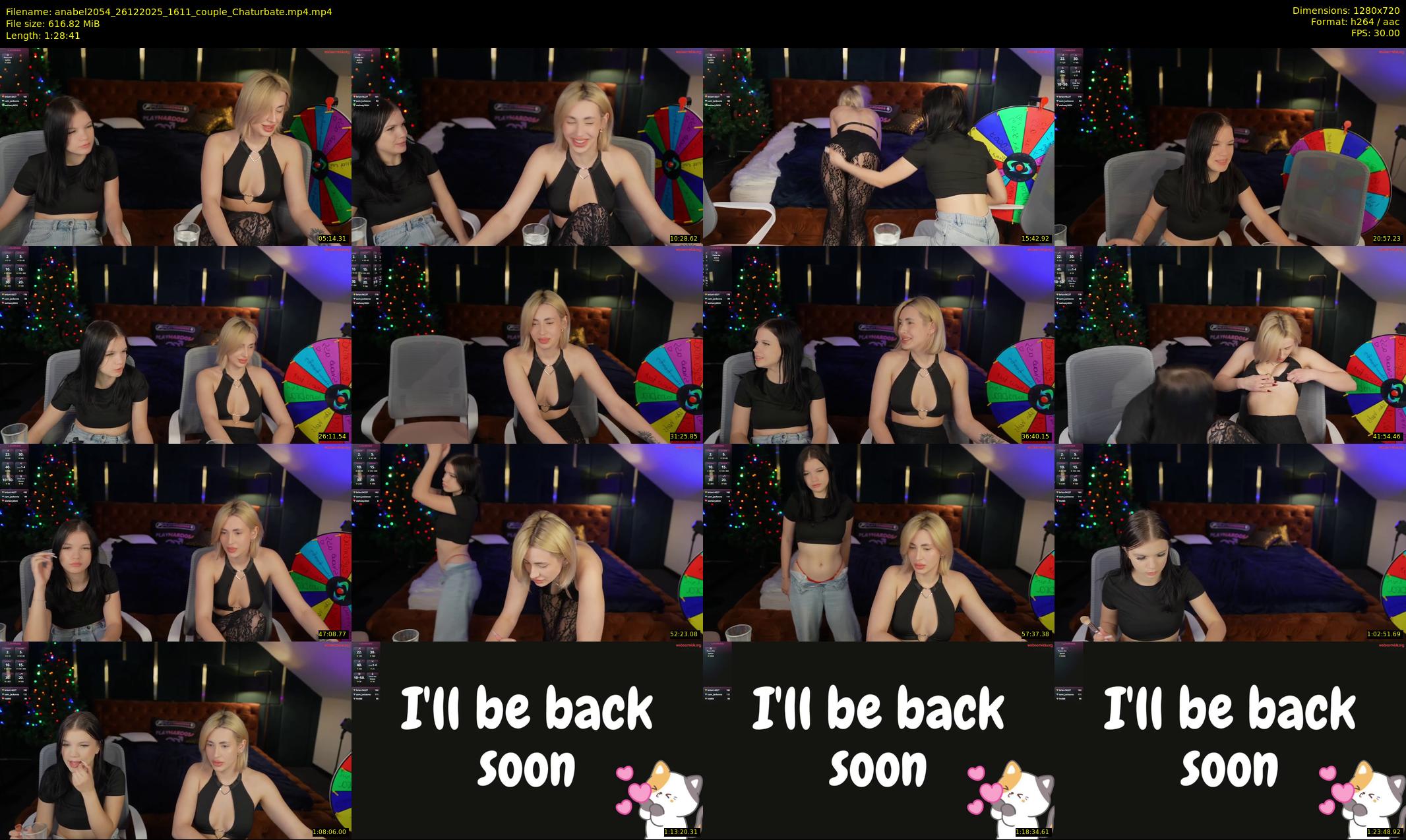 anabel2054 — 89 minute Chaturbate female cam show recording, 720p, Dec 26, 2025