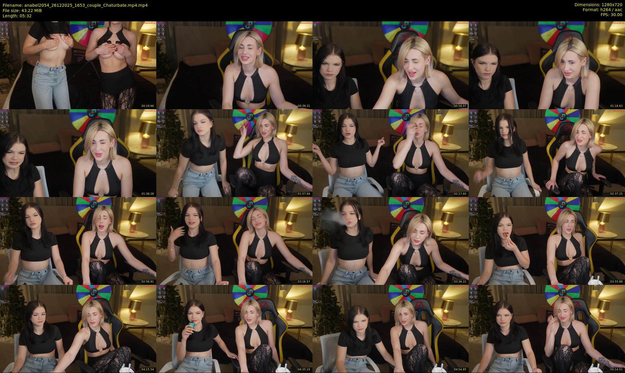 anabel2054 — 6 minute Chaturbate female cam show recording, 720p, Dec 26, 2025
