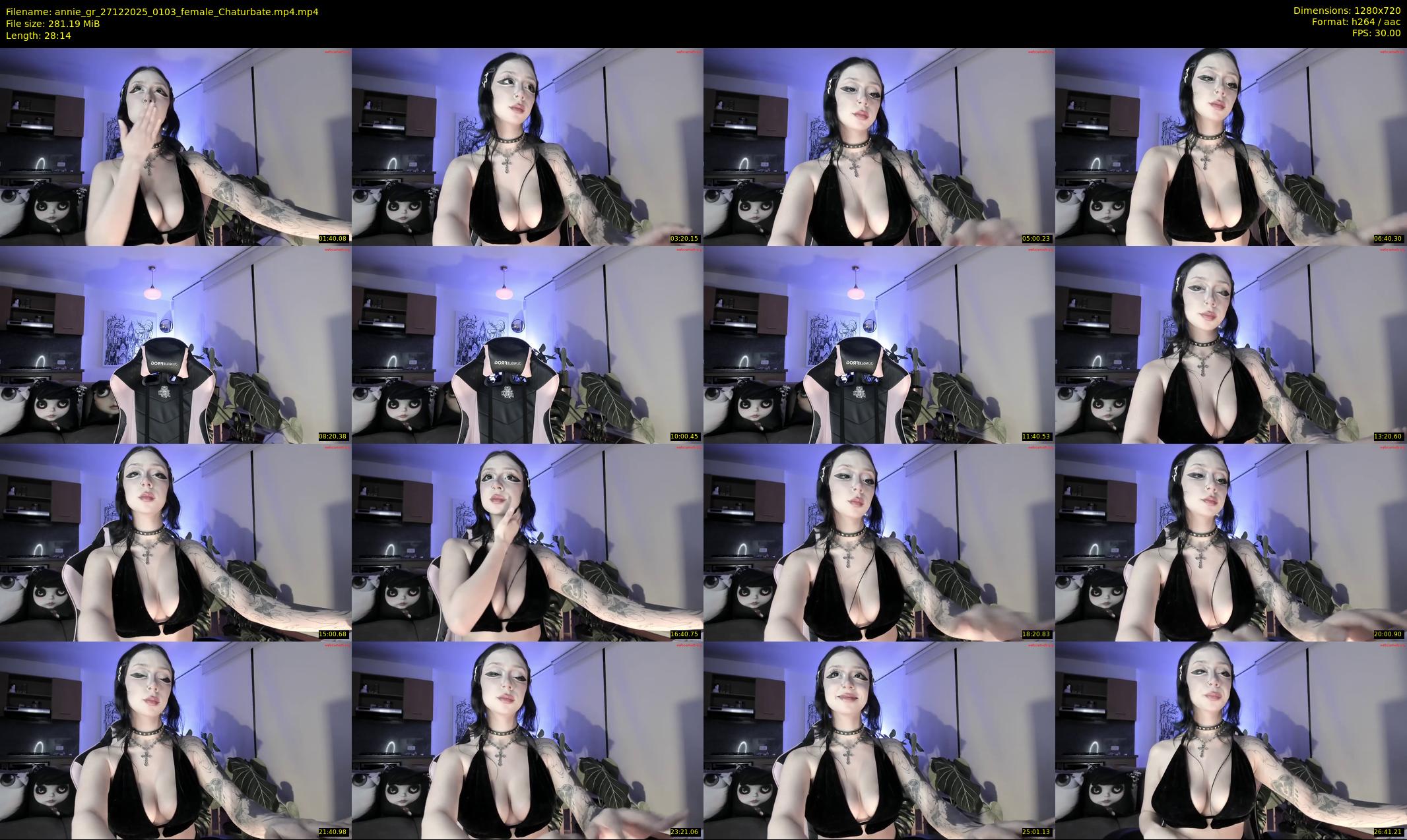annie_gr — 29 minute Chaturbate female cam show recording, 720p, Dec 27, 2025