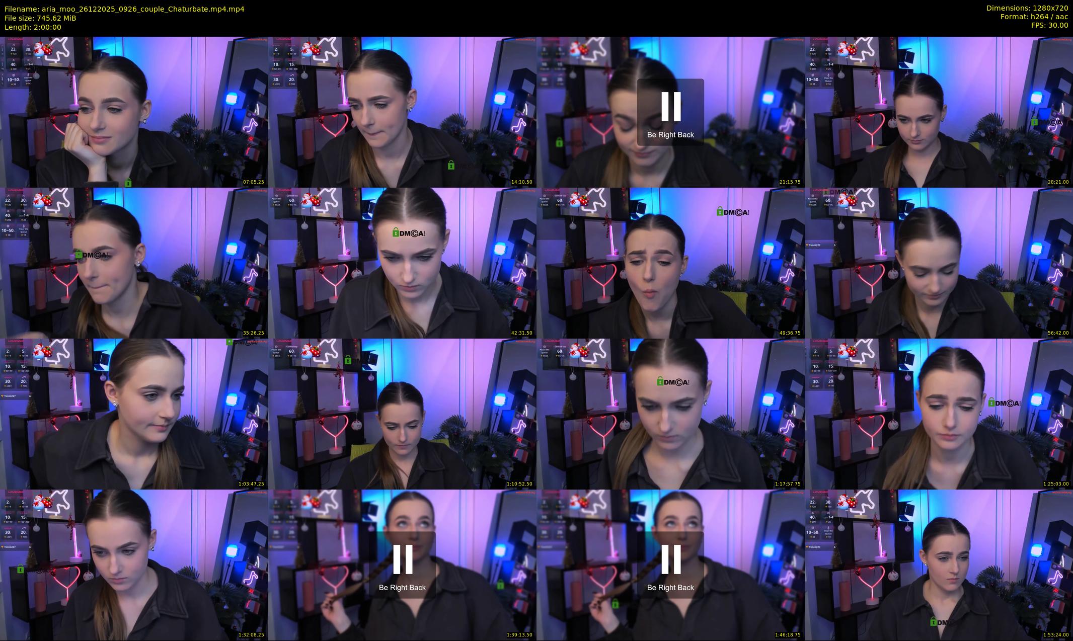 aria_moo — 120 minute Chaturbate couple cam show recording, 720p, Dec 26, 2025