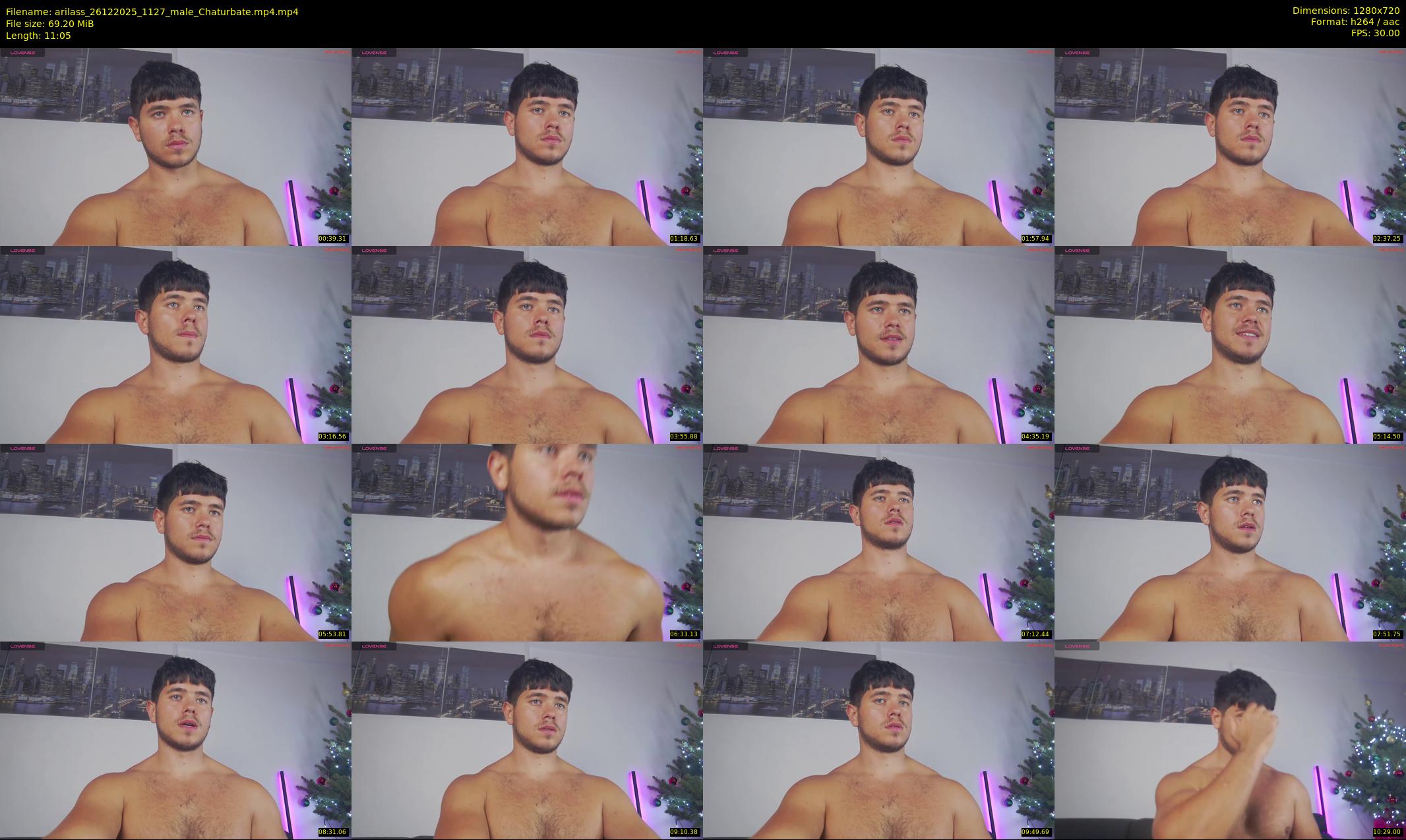 arilass — 12 minute Chaturbate male cam show recording, 720p, Dec 26, 2025