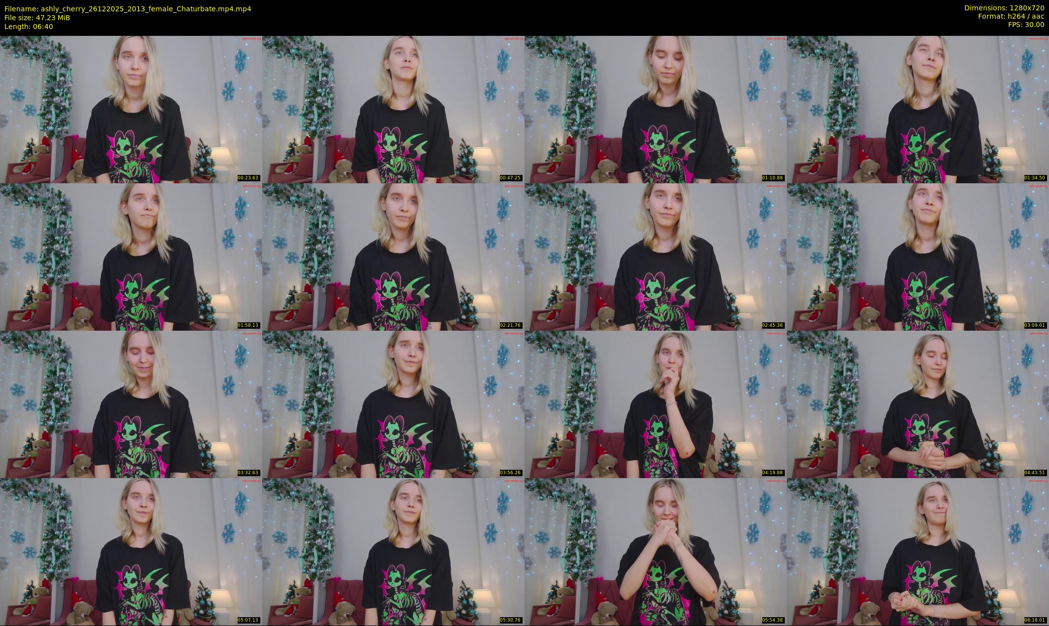 ashly_cherry — 7 minute Chaturbate female cam show recording, 720p, Dec 26, 2025