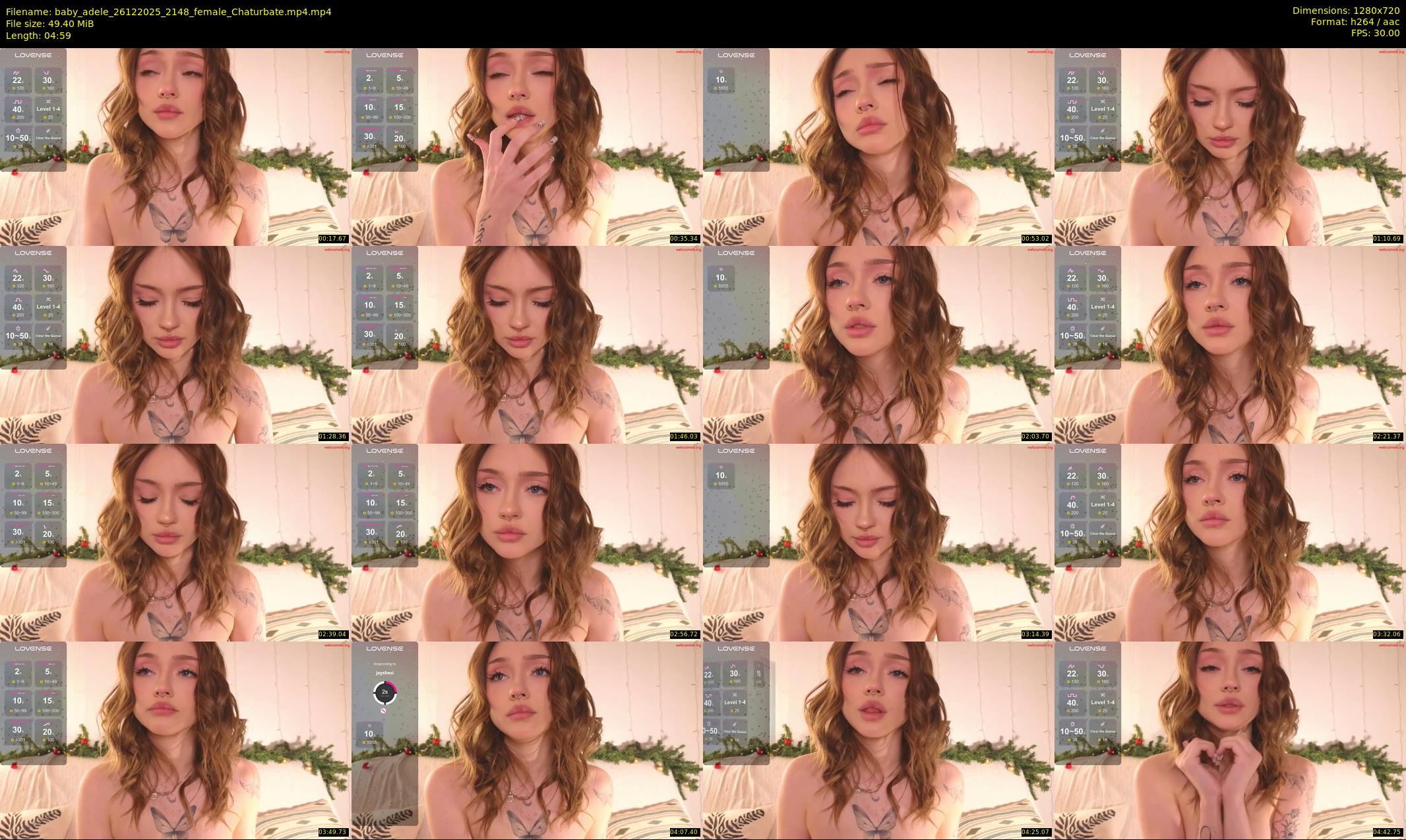 baby_adele — 5 minute Chaturbate female cam show recording, 720p, Dec 26, 2025