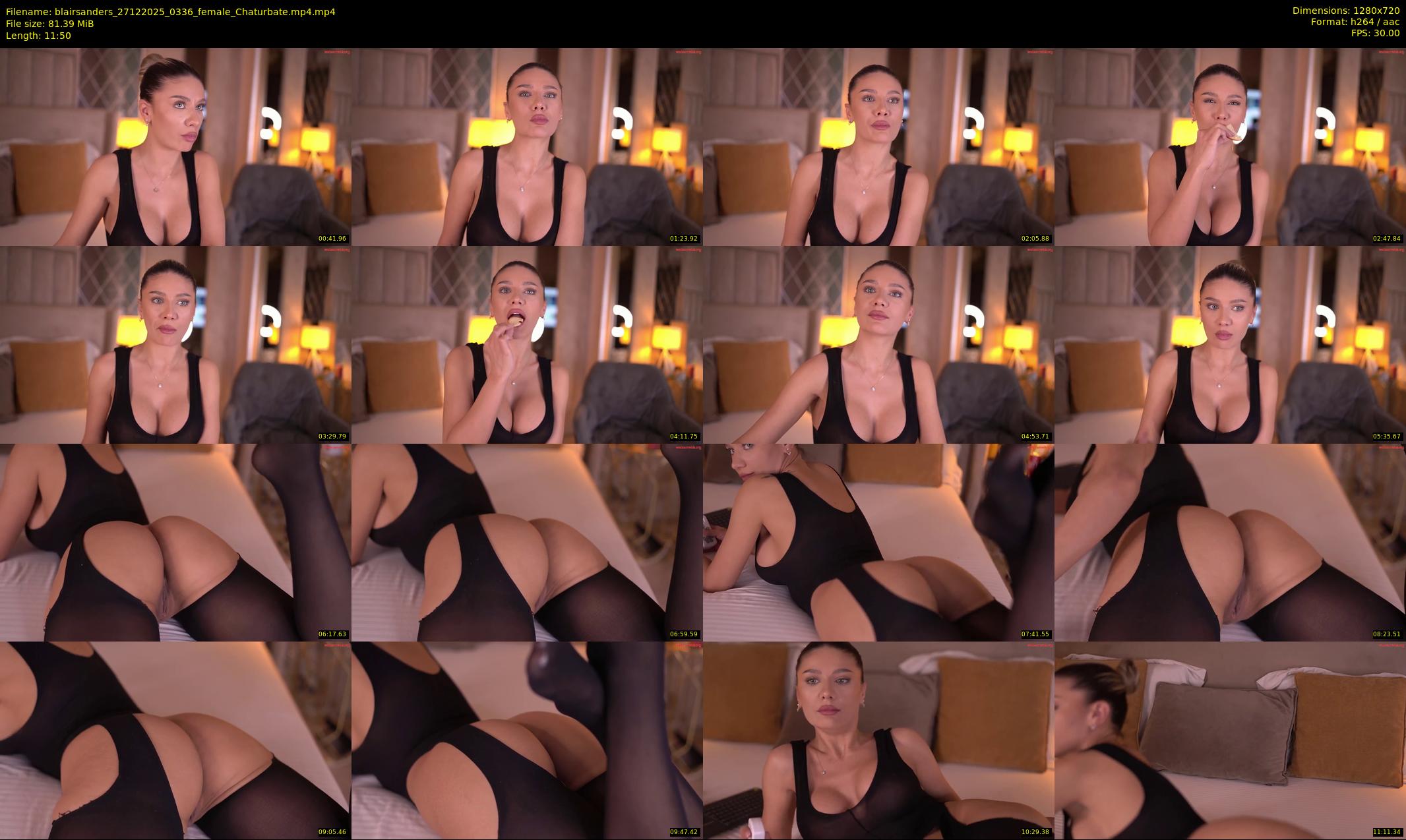 blairsanders — 12 minute Chaturbate female cam show recording, 720p, Dec 27, 2025