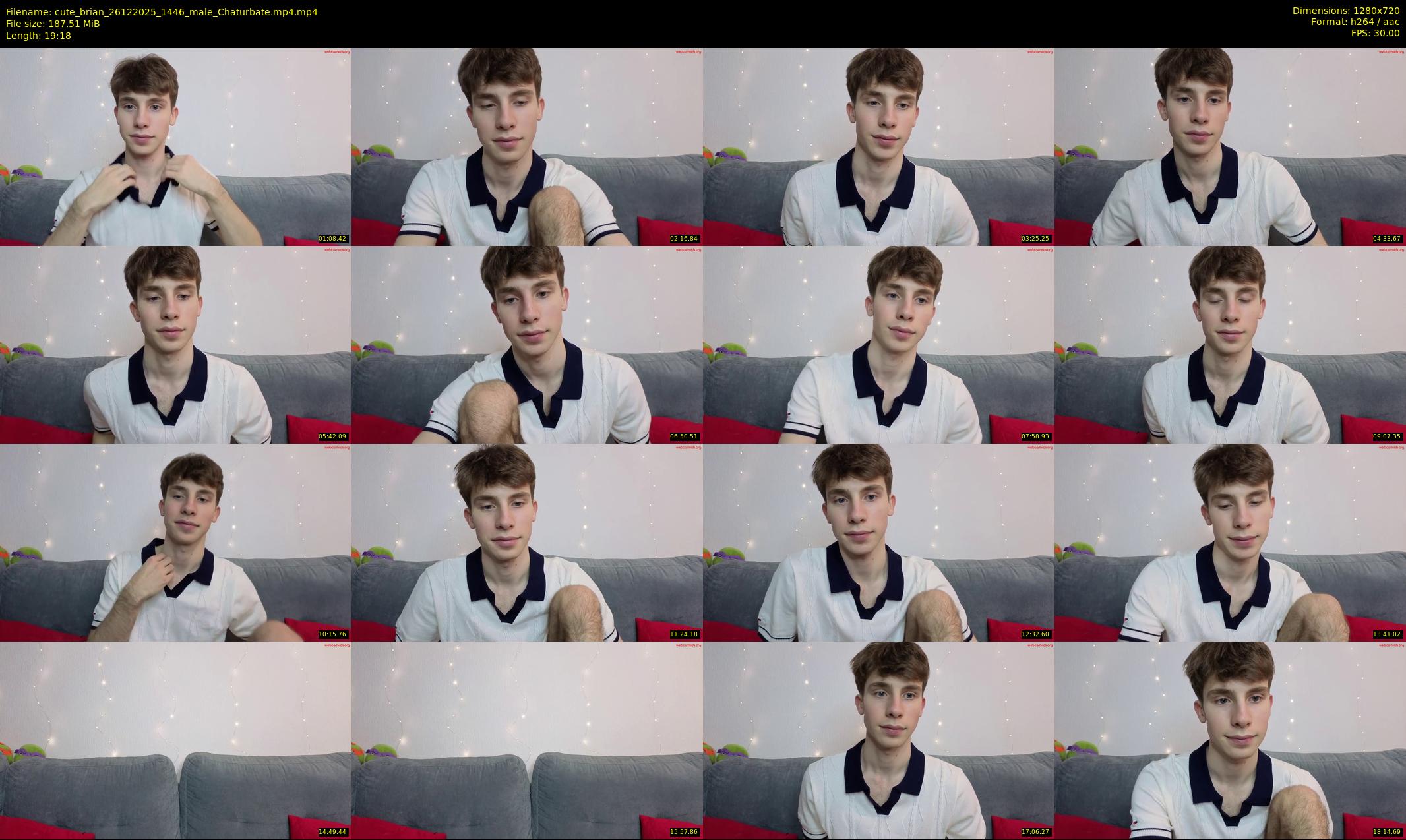 cute_brian — 20 minute Chaturbate male cam show recording, 720p, Dec 26, 2025