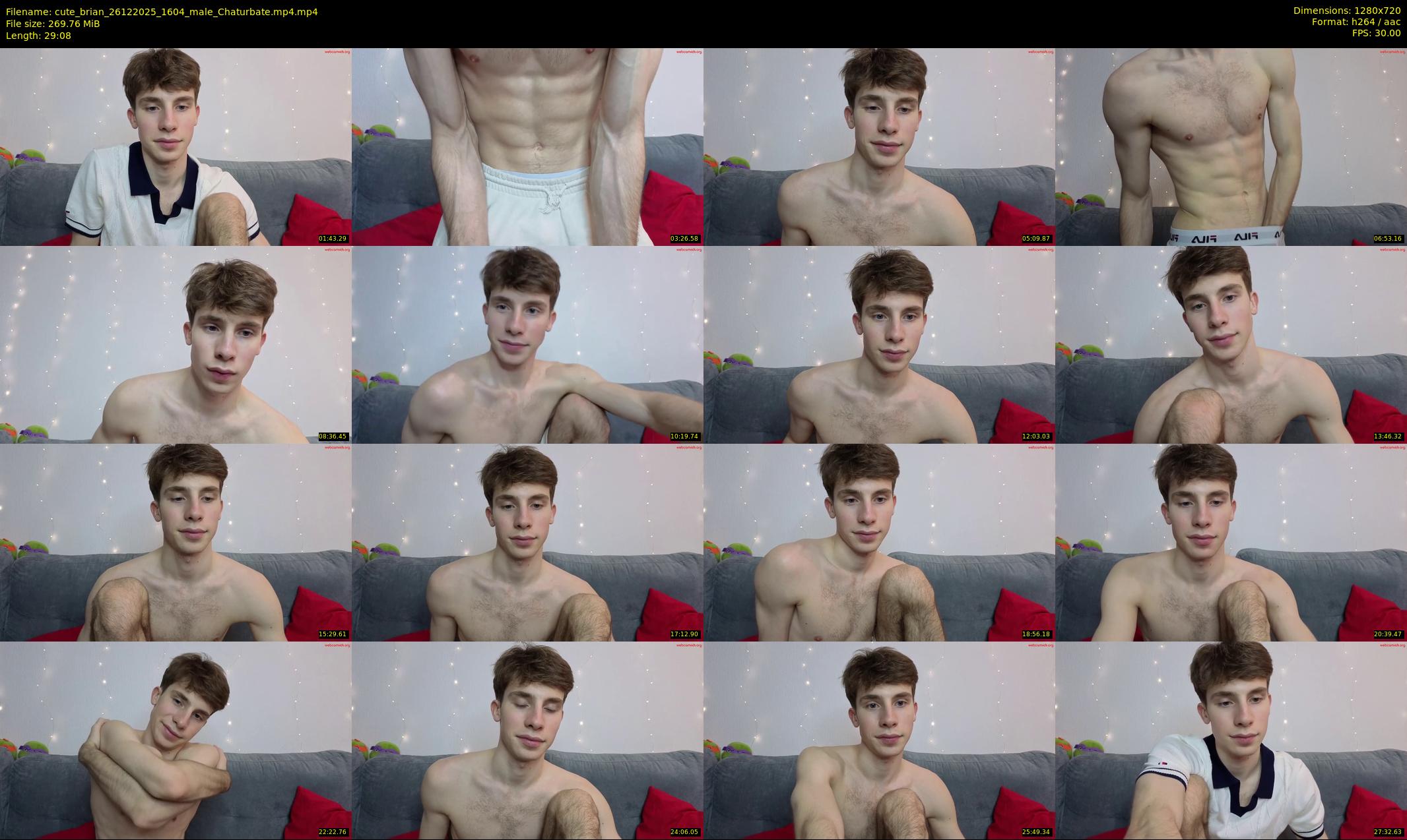 cute_brian — 30 minute Chaturbate male cam show recording, 720p, Dec 26, 2025