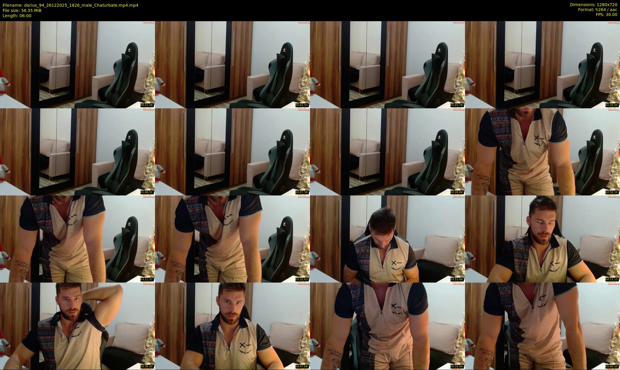 darius_94 — 6 minute Chaturbate male cam show recording, 720p, Dec 26, 2025