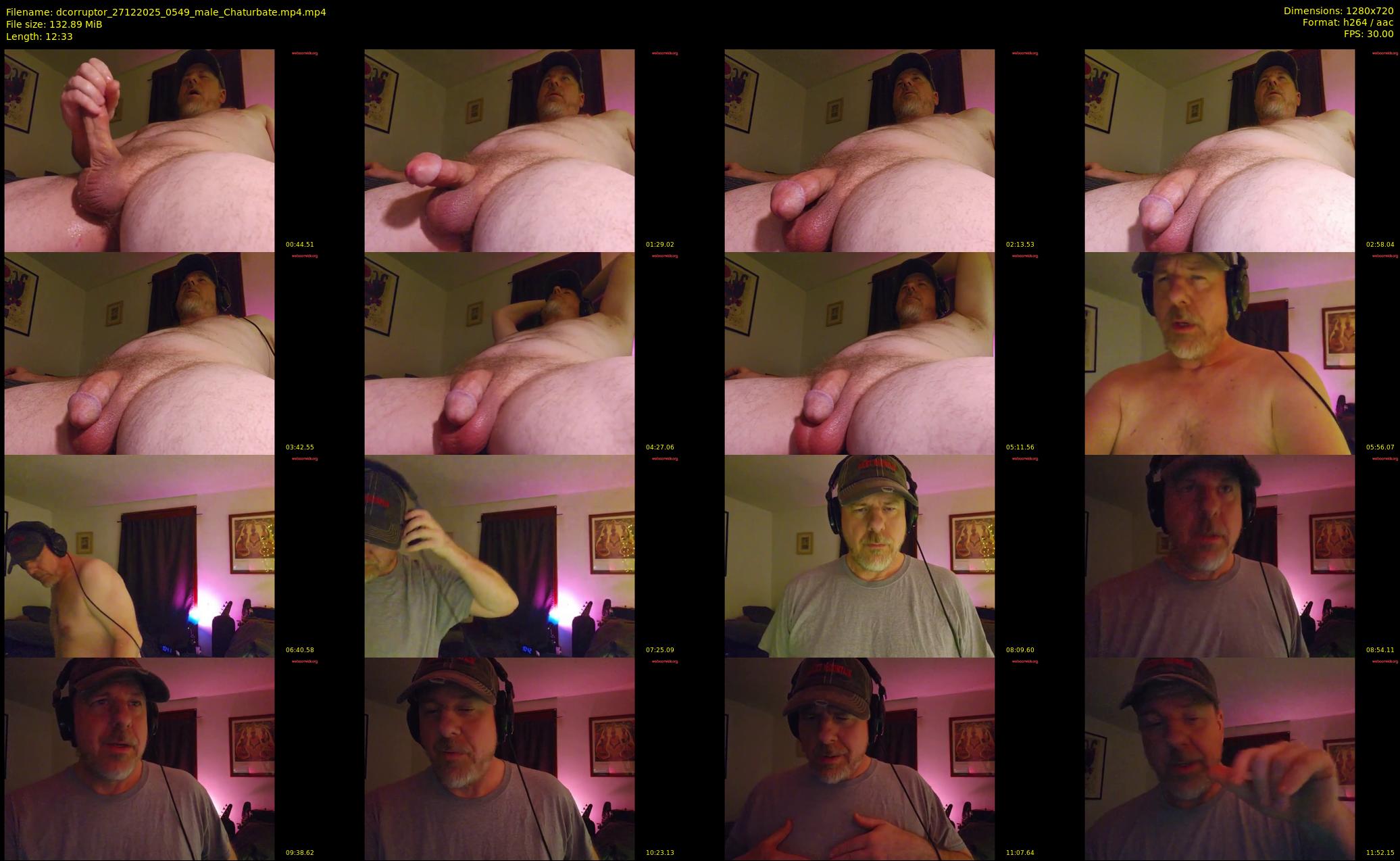 dcorruptor — 13 minute Chaturbate male cam show recording, 720p, Dec 27, 2025