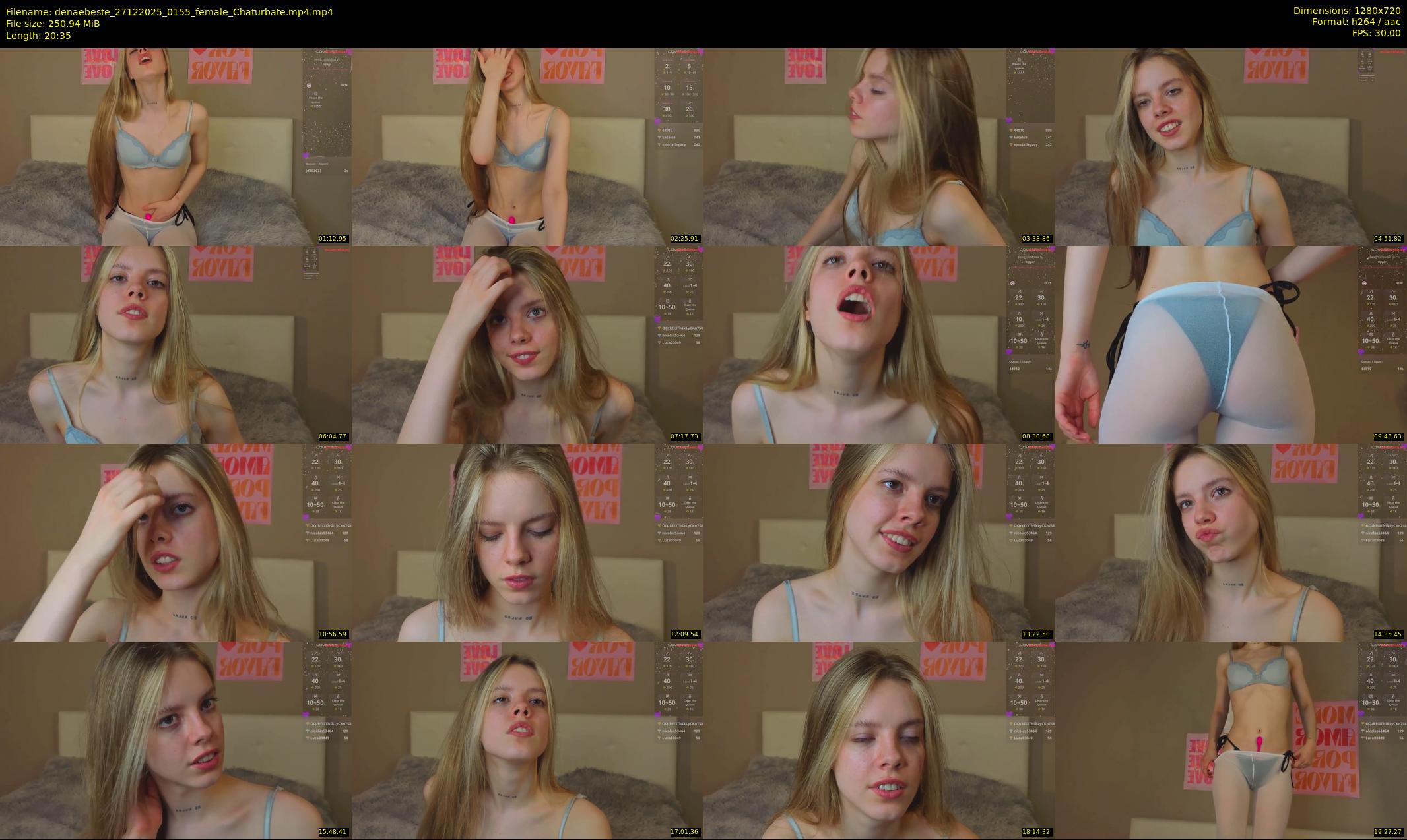 denaebeste — 21 minute Chaturbate female cam show recording, 720p, Dec 27, 2025