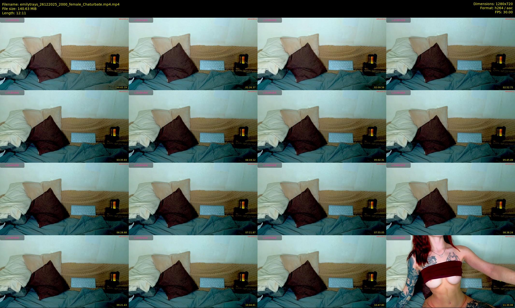 emilytrays — 13 minute Chaturbate female cam show recording, 720p, Dec 26, 2025